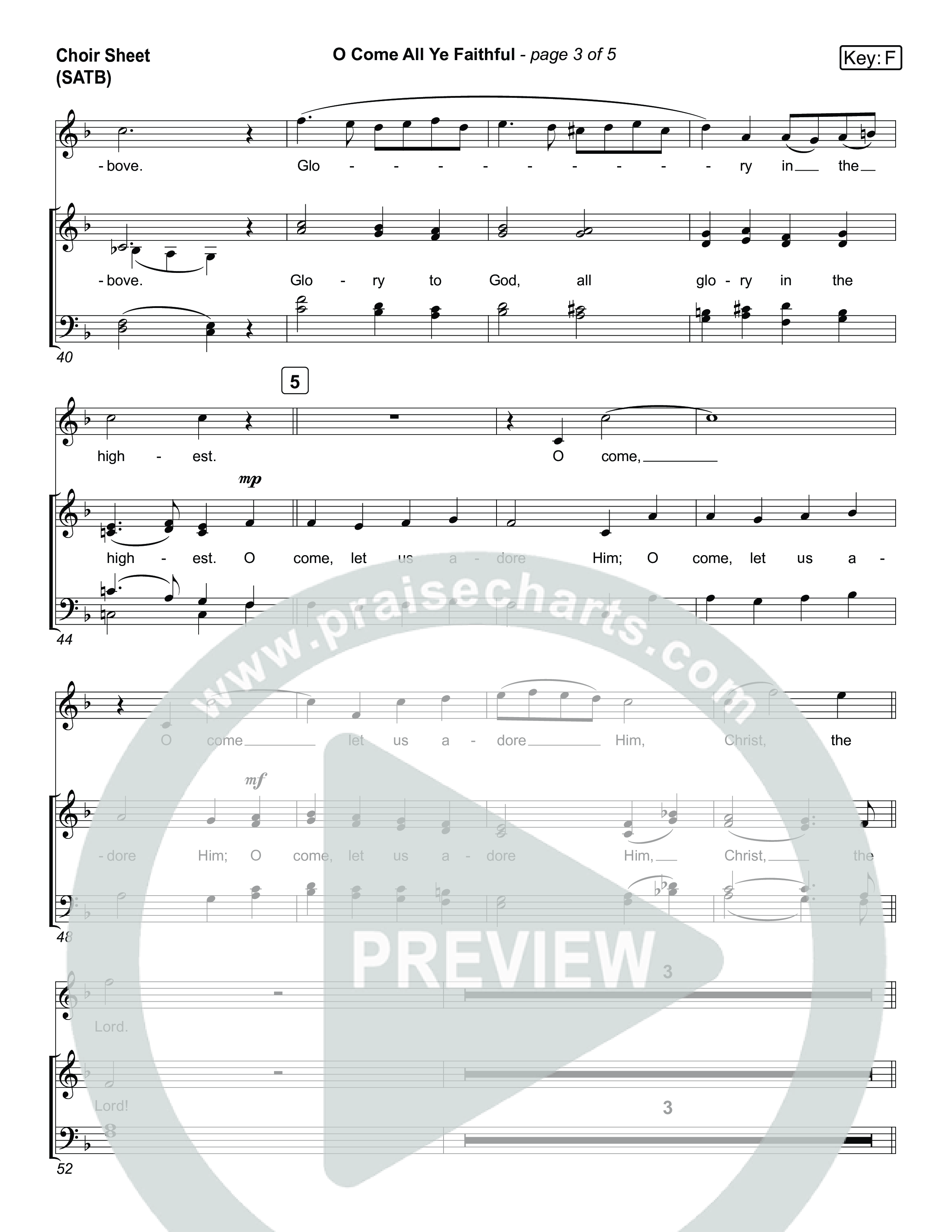 O Come All Ye Faithful (Live) Choir Sheet (SATB) (Museum Of The Bible / Arr. Jared Haschek / Tasha Layton / Anthony Evans / Indiana Wesleyan University Choir)