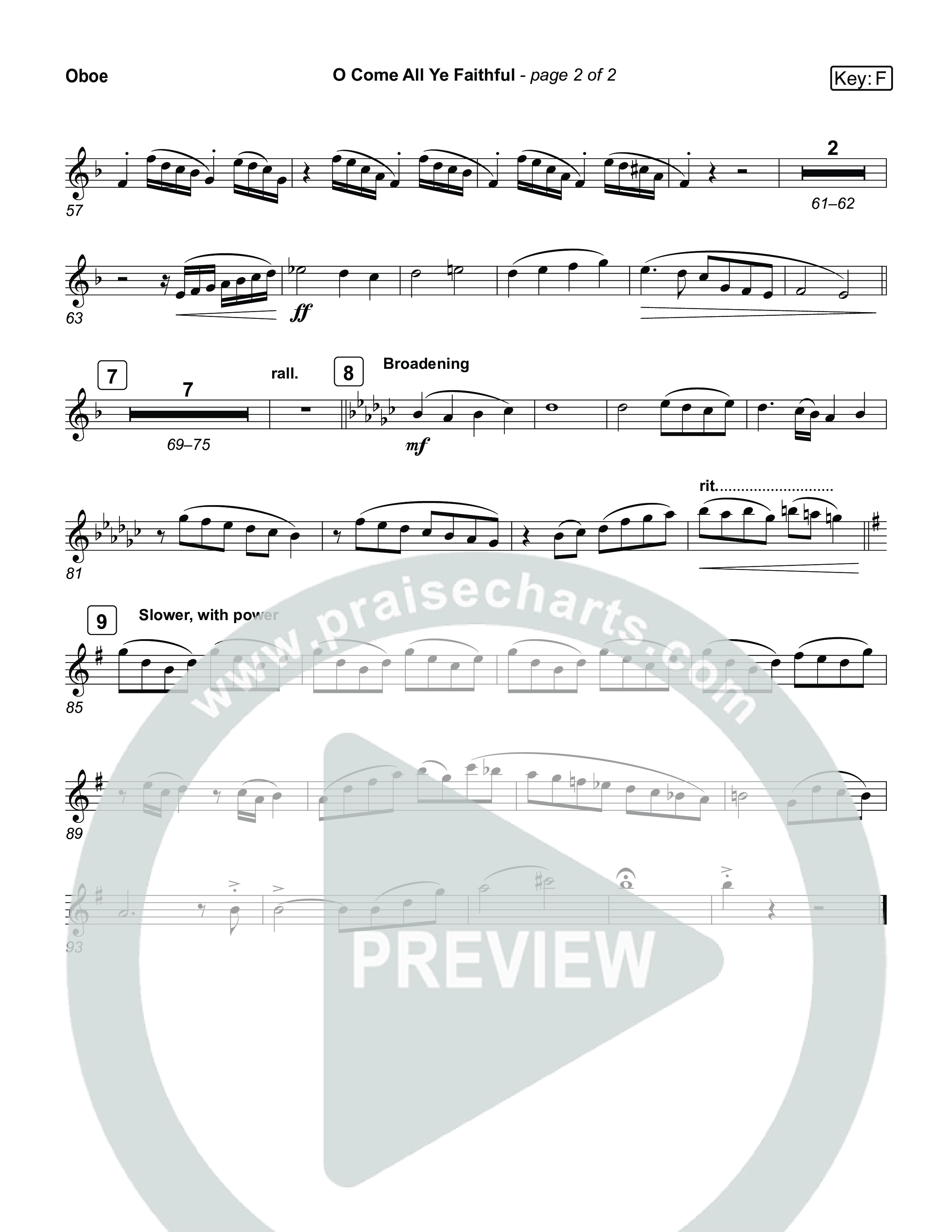 O Come All Ye Faithful (Live) Oboe (Museum Of The Bible / Arr. Jared Haschek / Tasha Layton / Anthony Evans / Indiana Wesleyan University Choir)
