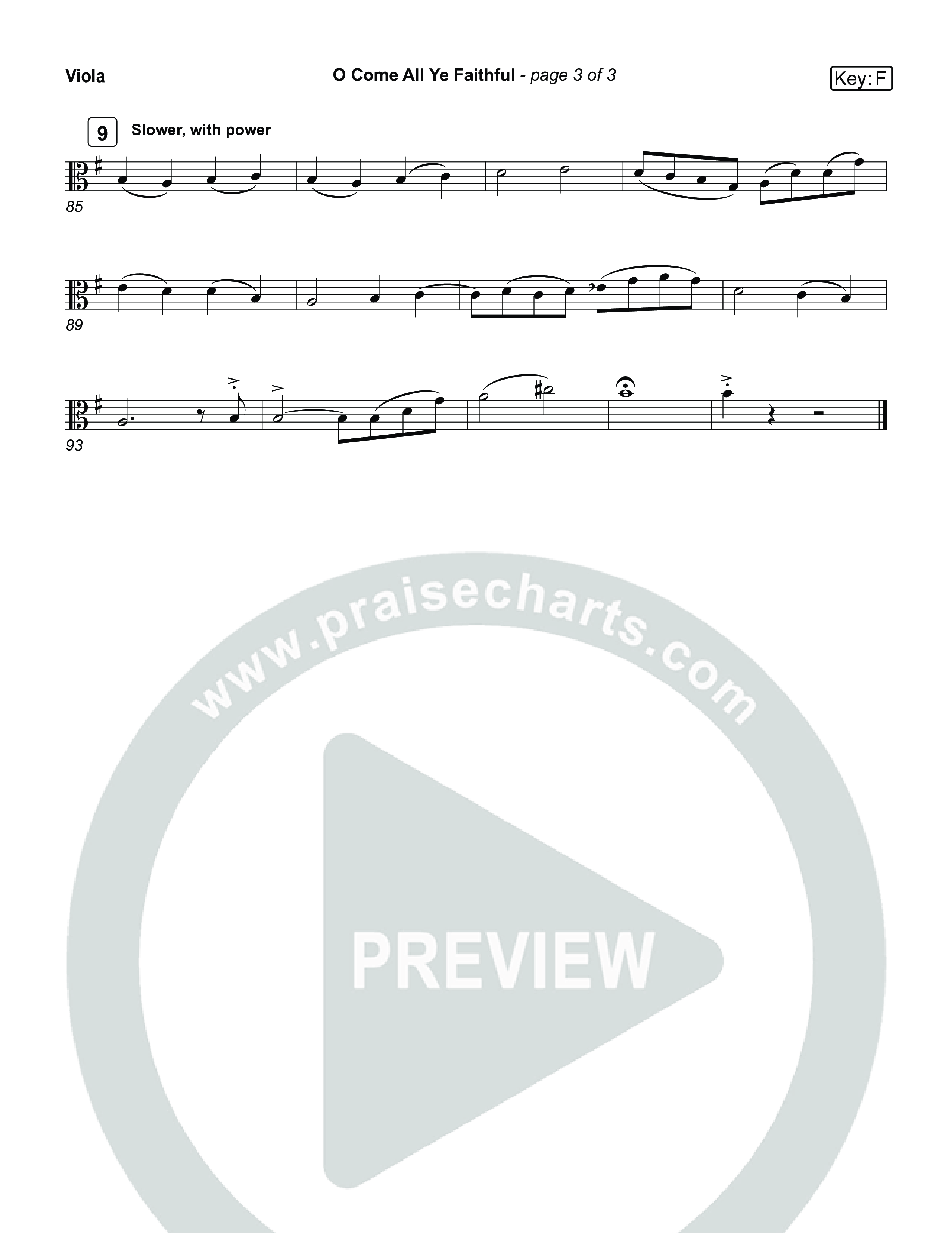 O Come All Ye Faithful (Live) Viola (Museum Of The Bible / Arr. Jared Haschek / Tasha Layton / Anthony Evans / Indiana Wesleyan University Choir)