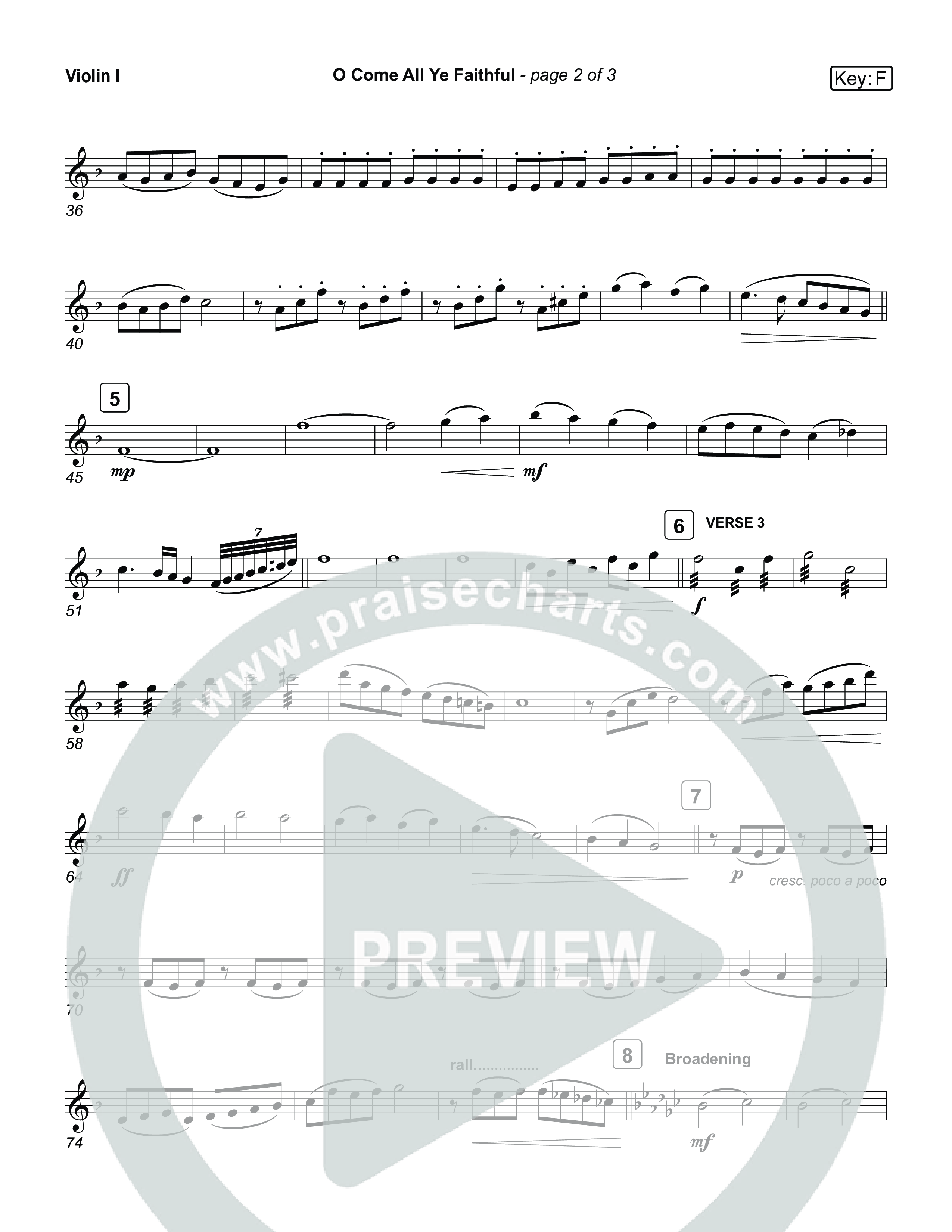 O Come All Ye Faithful (Live) String Pack (Museum Of The Bible / Arr. Jared Haschek / Tasha Layton / Anthony Evans / Indiana Wesleyan University Choir)