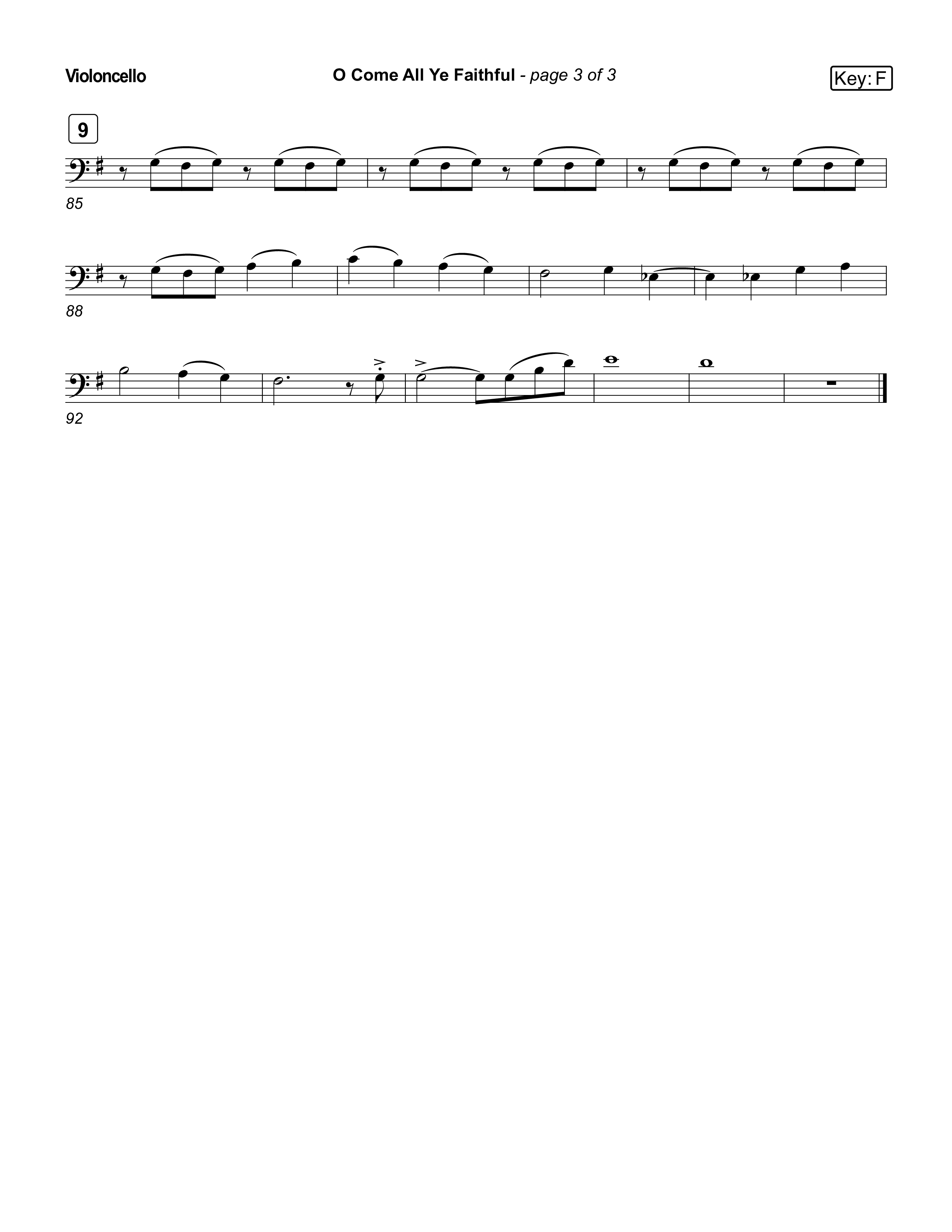 O Come All Ye Faithful (Live) Violincello (Museum Of The Bible / Arr. Jared Haschek / Tasha Layton / Anthony Evans / Indiana Wesleyan University Choir)