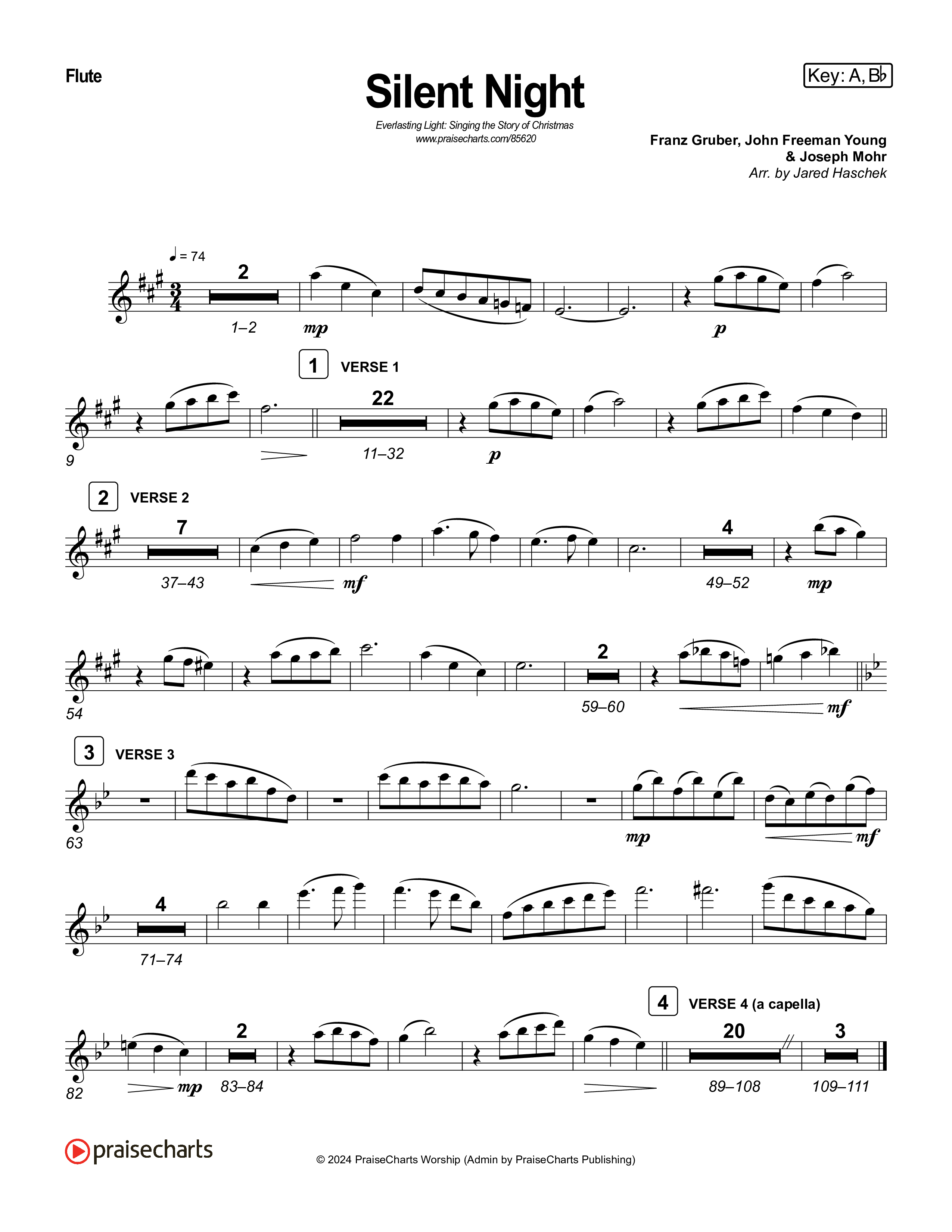 Silent Night (Live) Wind Pack (Museum Of The Bible / Indiana Wesleyan University Choir / Arr. Jared Haschek)