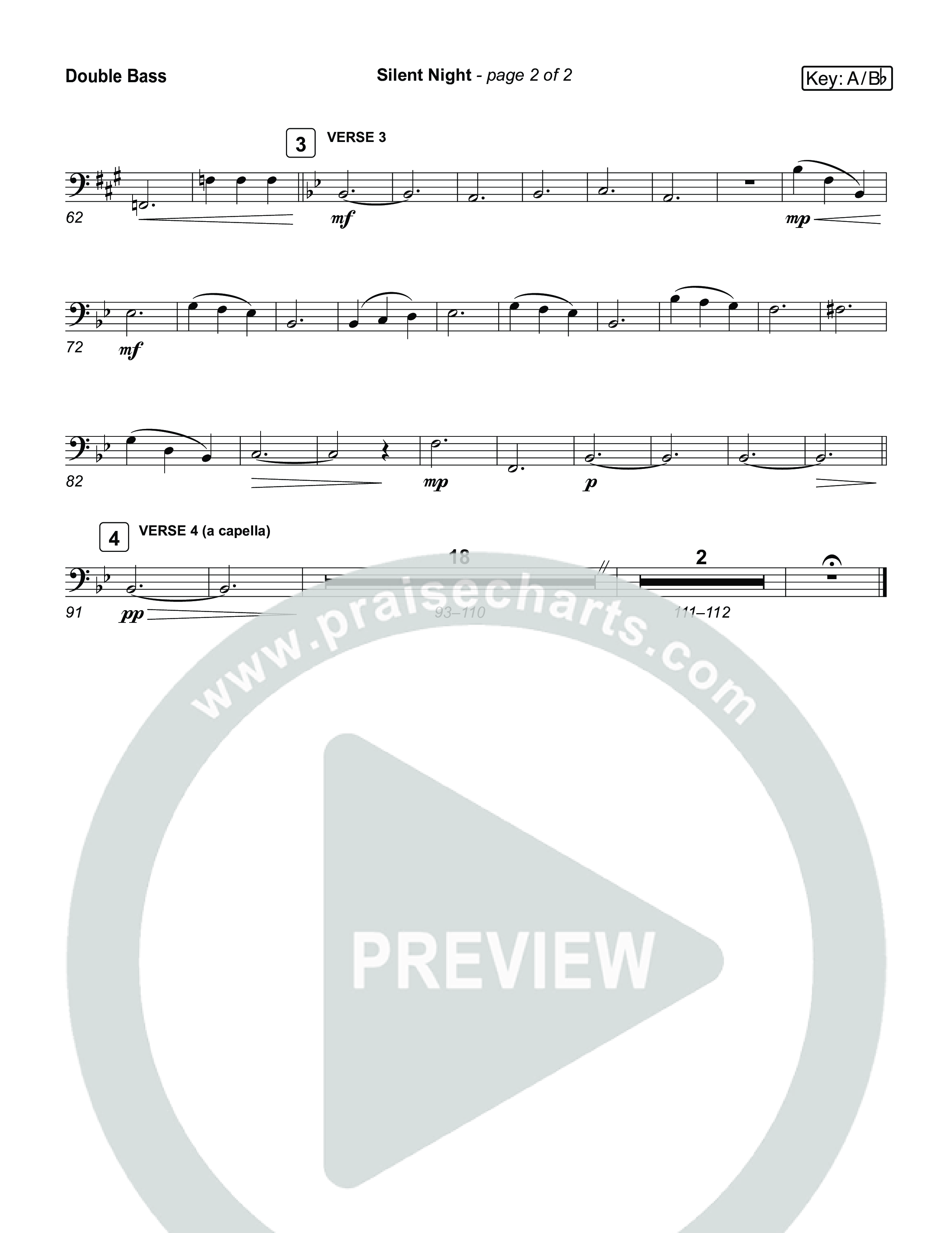 Silent Night (Live) String Bass (Museum Of The Bible / Indiana Wesleyan University Choir / Arr. Jared Haschek)