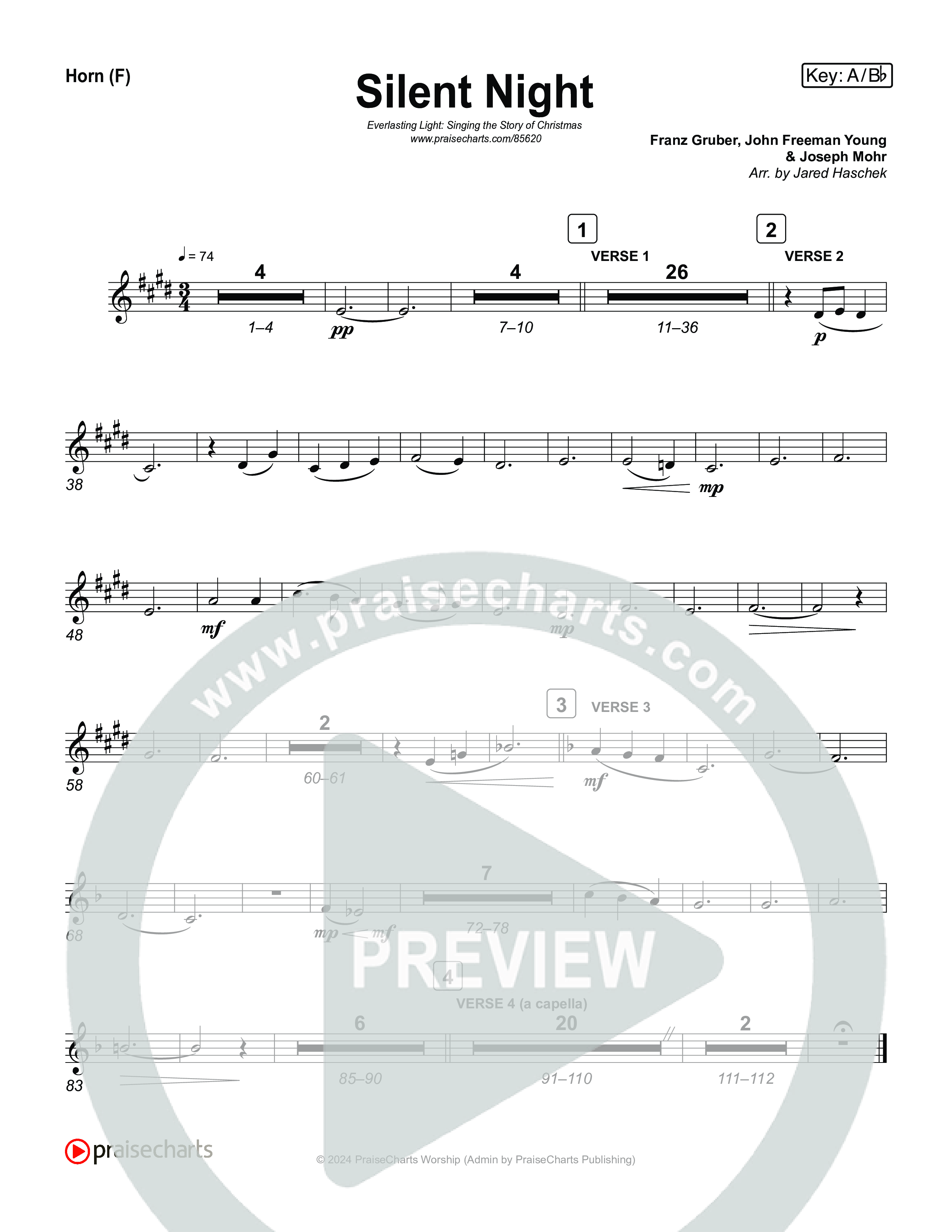 Silent Night (Live) French Horn (Museum Of The Bible / Indiana Wesleyan University Choir / Arr. Jared Haschek)