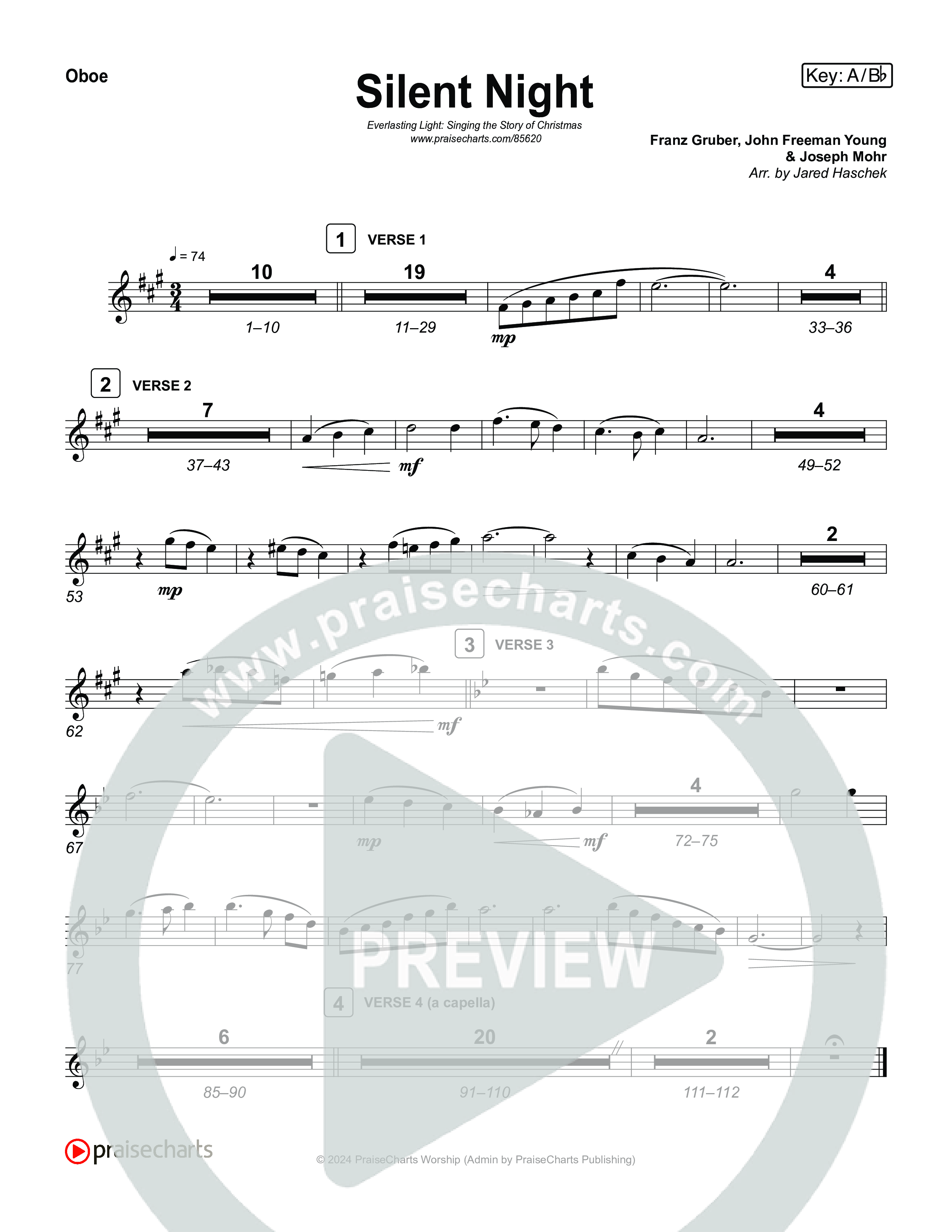 Silent Night (Live) Wind Pack (Museum Of The Bible / Indiana Wesleyan University Choir / Arr. Jared Haschek)