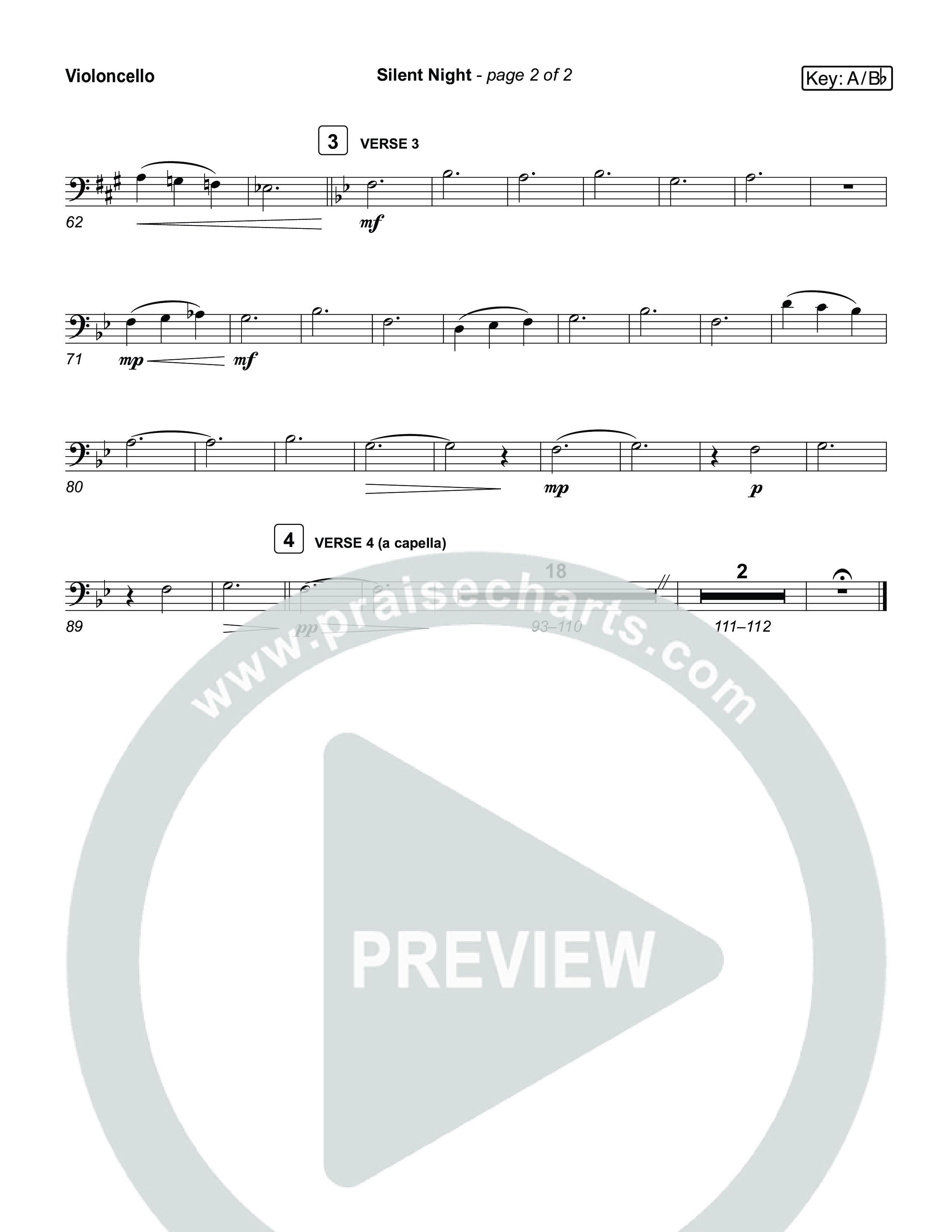 Silent Night (Live) Violincello (Museum Of The Bible / Indiana Wesleyan University Choir / Arr. Jared Haschek)