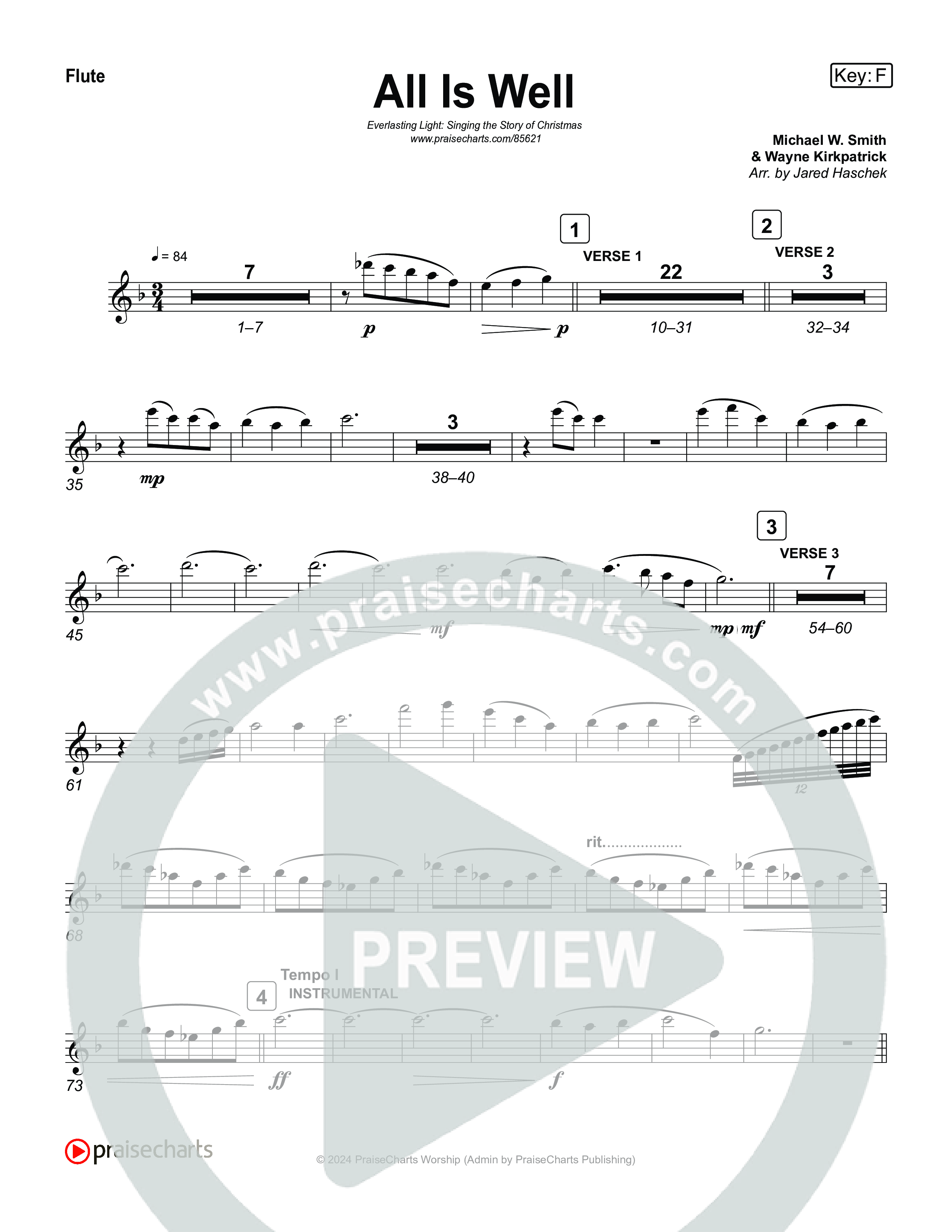 All Is Well (Live) Wind Pack (Museum Of The Bible / Anthony Evans / Tasha Layton / Indiana Wesleyan University Choir / Arr. Jared Haschek)