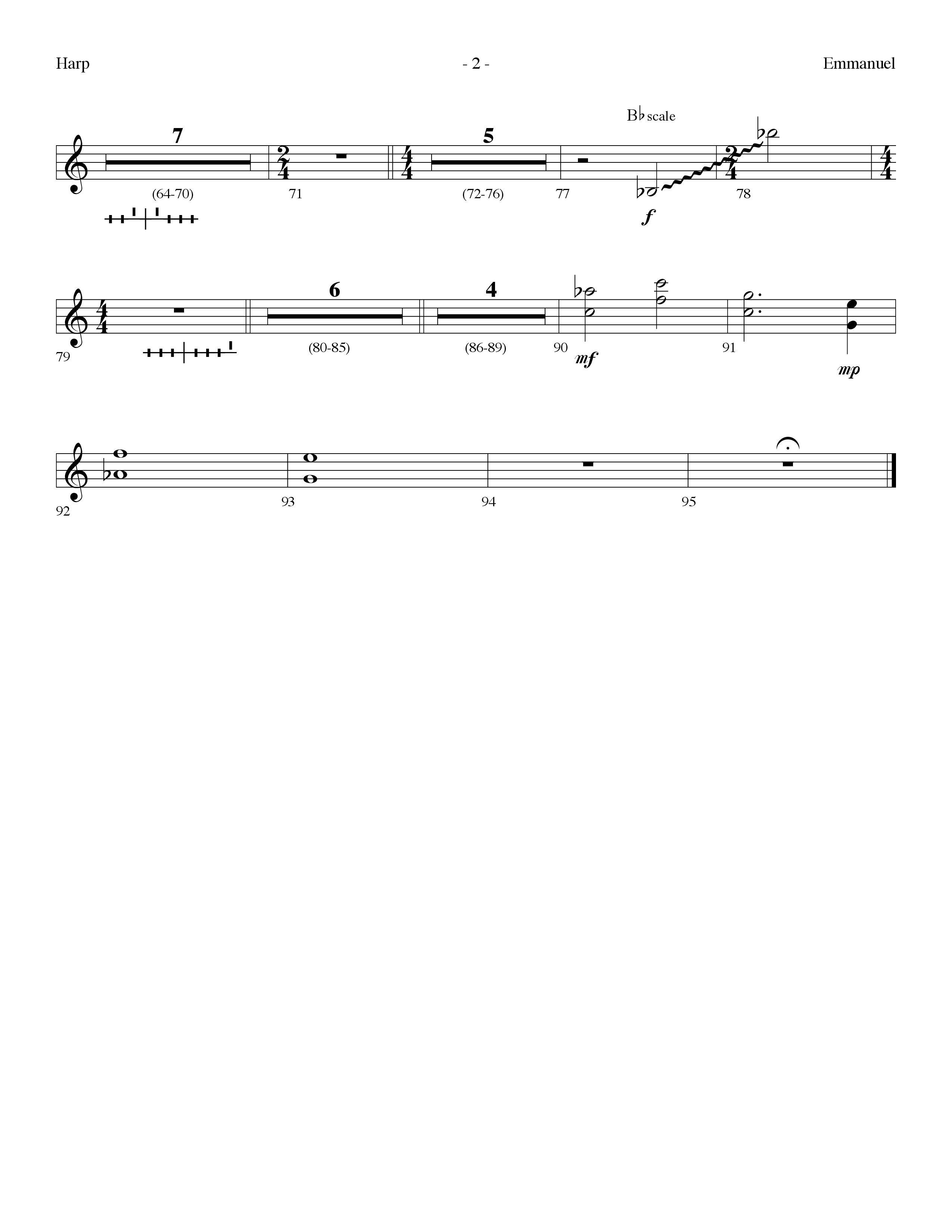 Emmanuel (Choral Anthem SATB) Harp (Lifeway Choral / Arr. Dennis Allen)