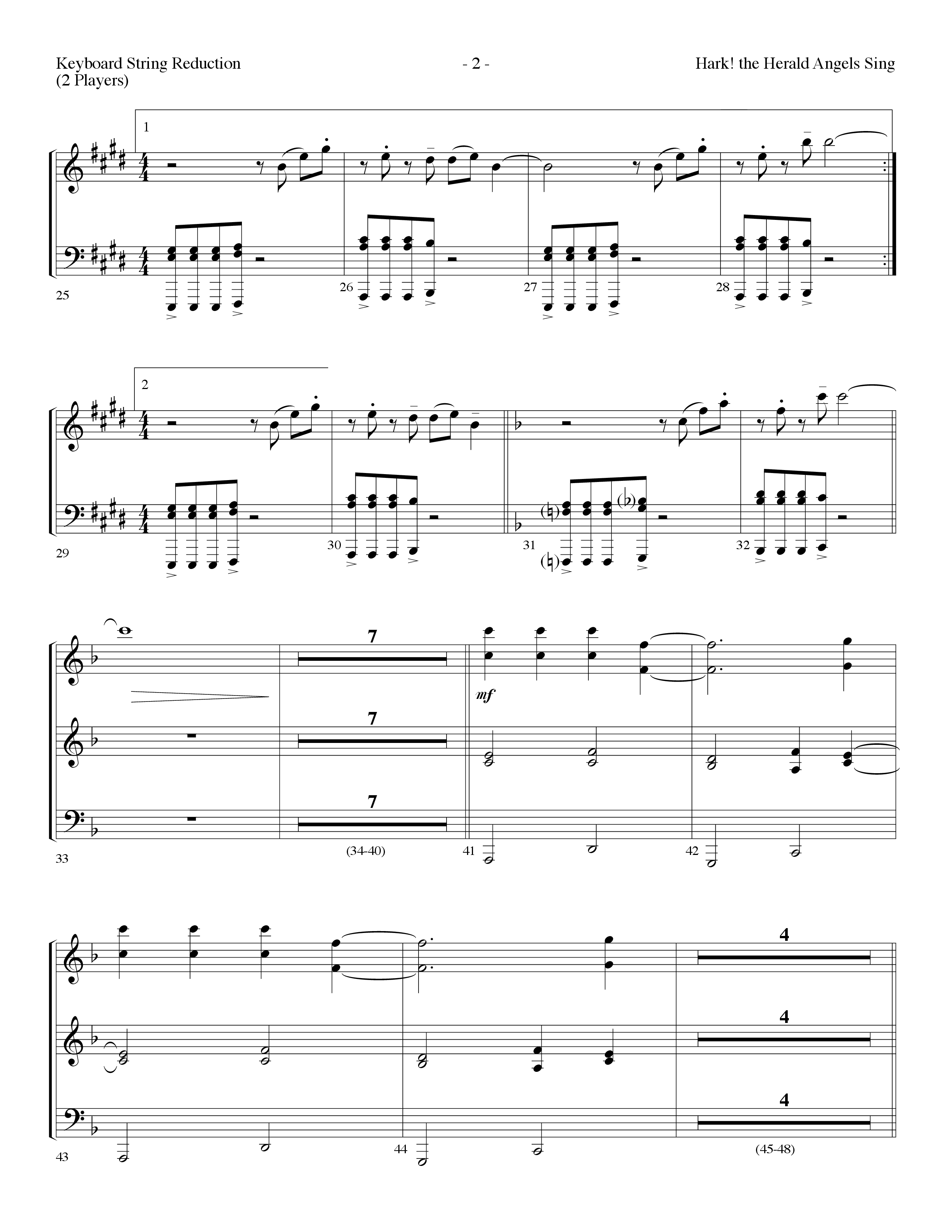 Hark The Herald Angels Sing (Choral Anthem SATB) String Reduction (Lifeway Choral / Arr. Dennis Allen)