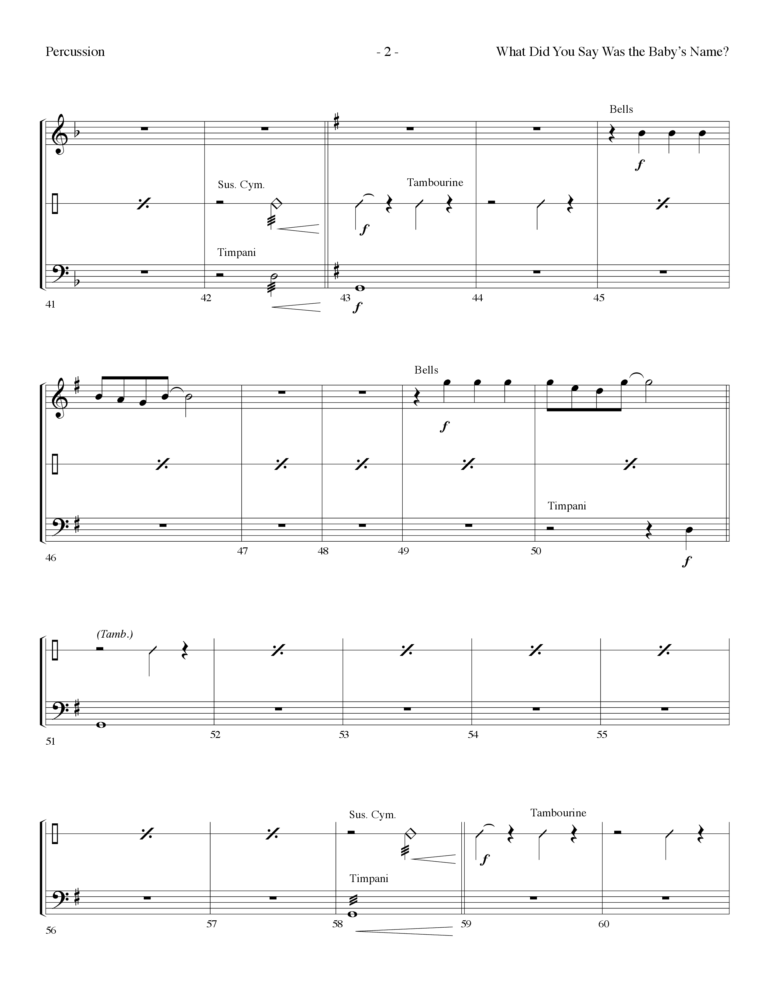 What Did You Say Was The Baby's Name (with Hark The Herald Angels Sing) (Choral Anthem SATB) Percussion (Lifeway Choral / Arr. Dennis Allen)