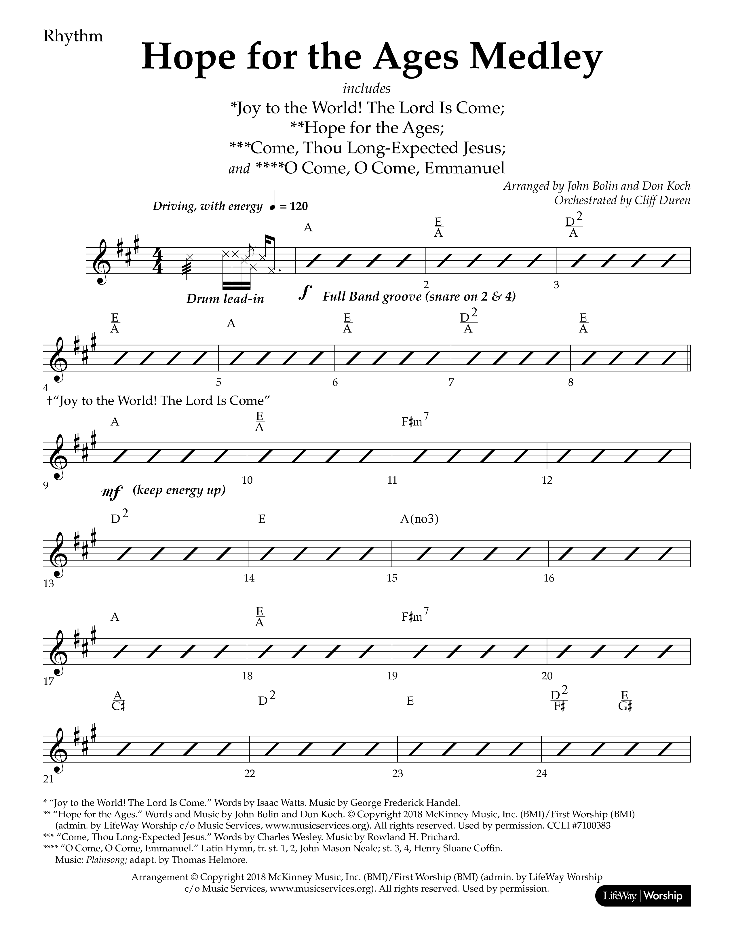 Hope For The Ages (9 Song Choral Collection) Song 2 (Lead & Chords) (Lifeway Choral / Arr. John Bolin / Arr. Don Koch)