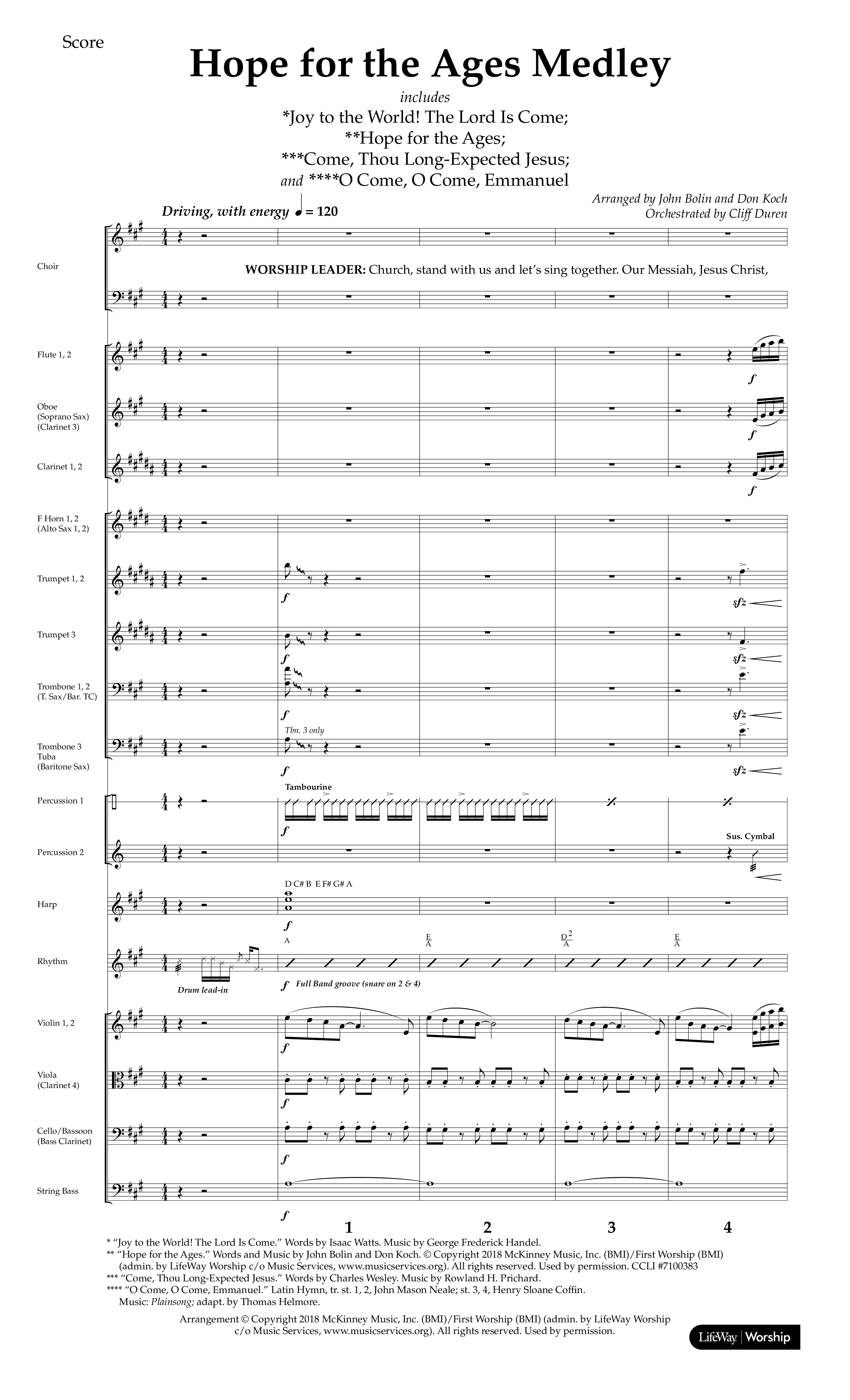 Hope For The Ages (9 Song Choral Collection) Song 2 (Orchestration) (Lifeway Choral / Arr. John Bolin / Arr. Don Koch)