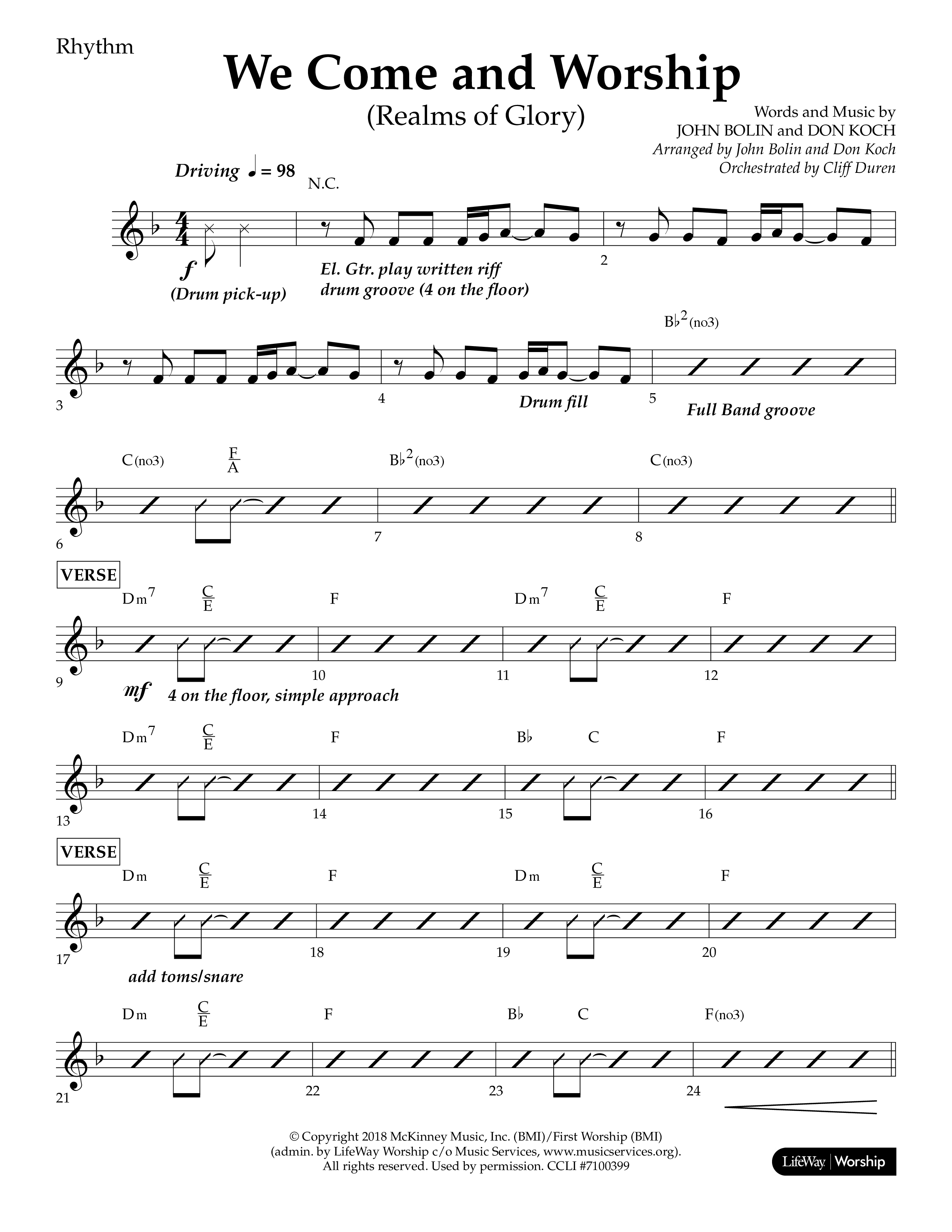 Hope For The Ages (9 Song Choral Collection) Song 4 (Lead & Chords) (Lifeway Choral / Arr. John Bolin / Arr. Don Koch)