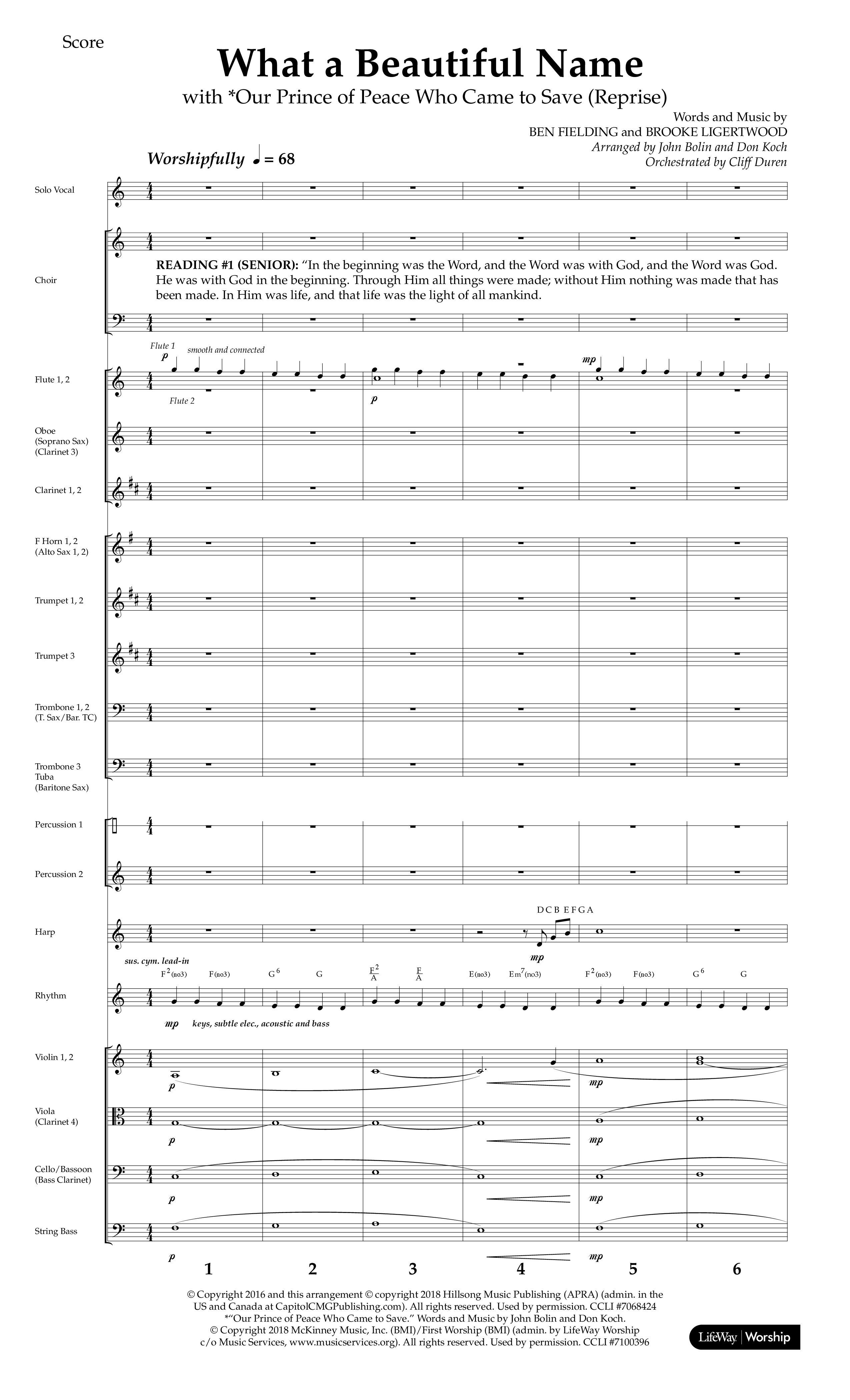 Hope For The Ages (9 Song Choral Collection) Song 7 (Orchestration) (Lifeway Choral / Arr. John Bolin / Arr. Don Koch)