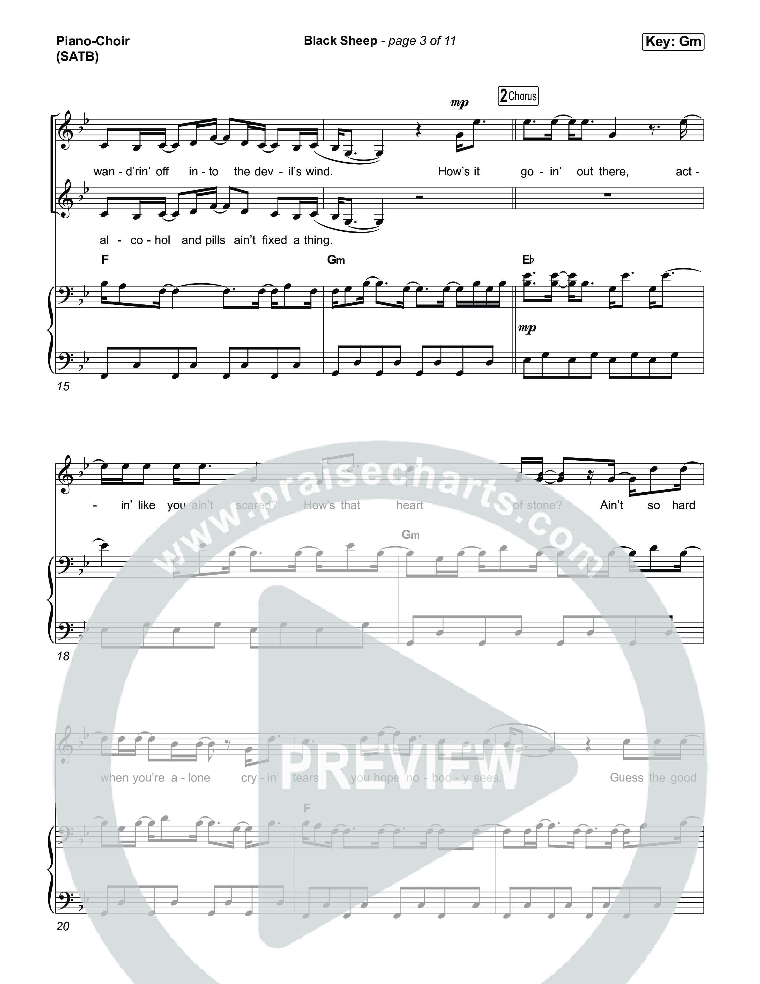 Black Sheep Piano/Vocal Pack (Ben Fuller)