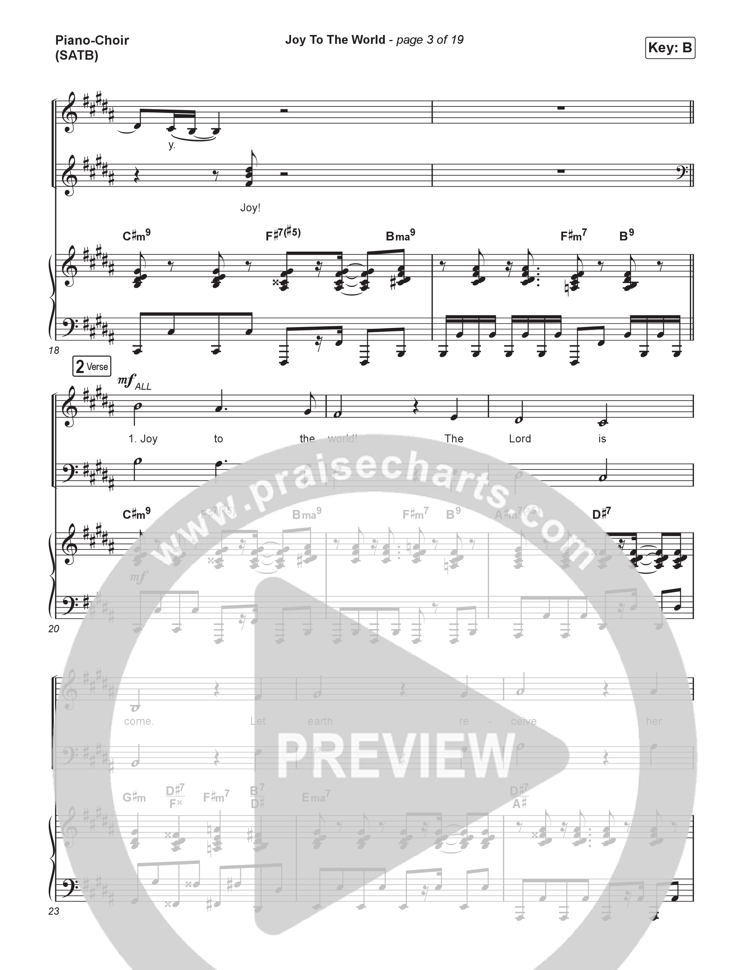 Joy To The World Piano/Vocal Pack (CeCe Winans)