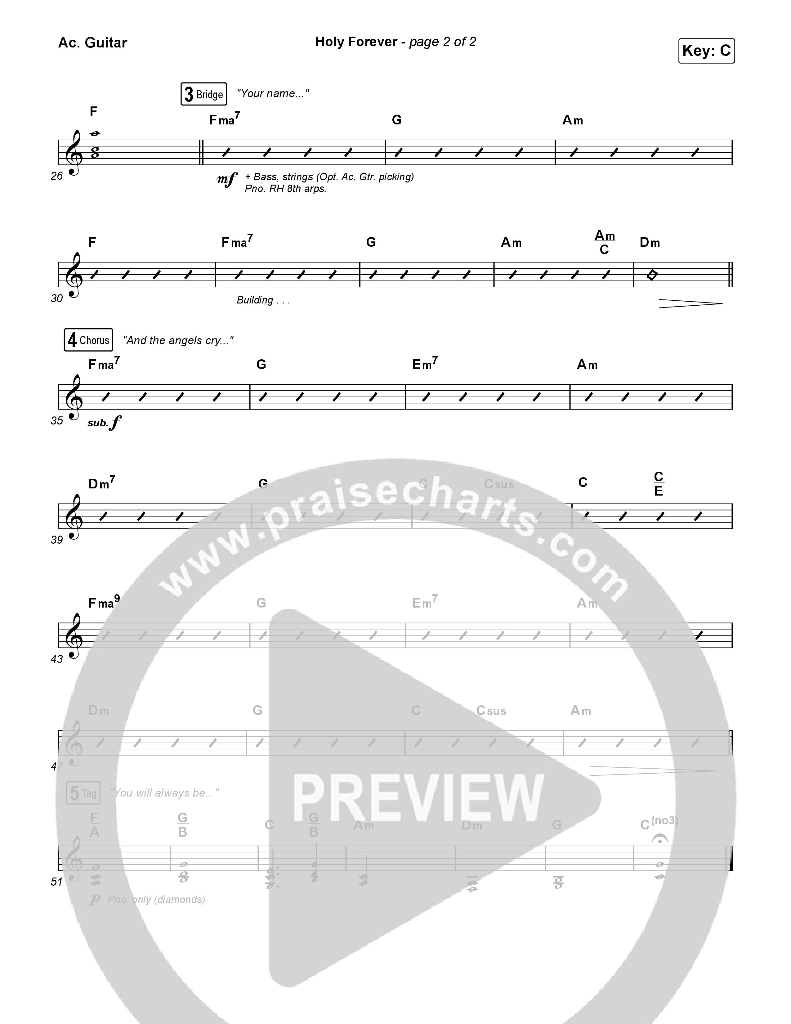 Holy Forever Acoustic Guitar (Phil Wickham)