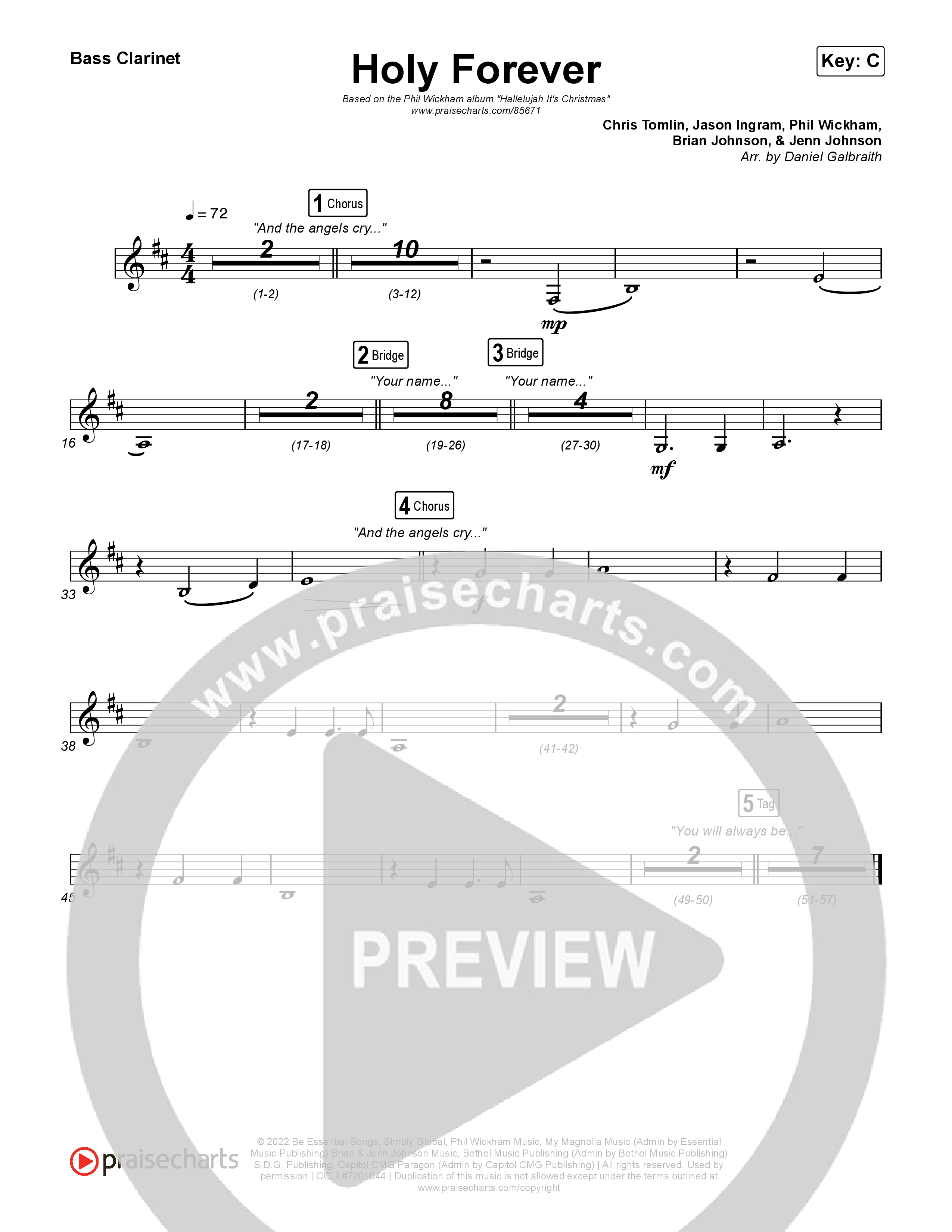 Holy Forever Clarinet 1,2 (Phil Wickham)
