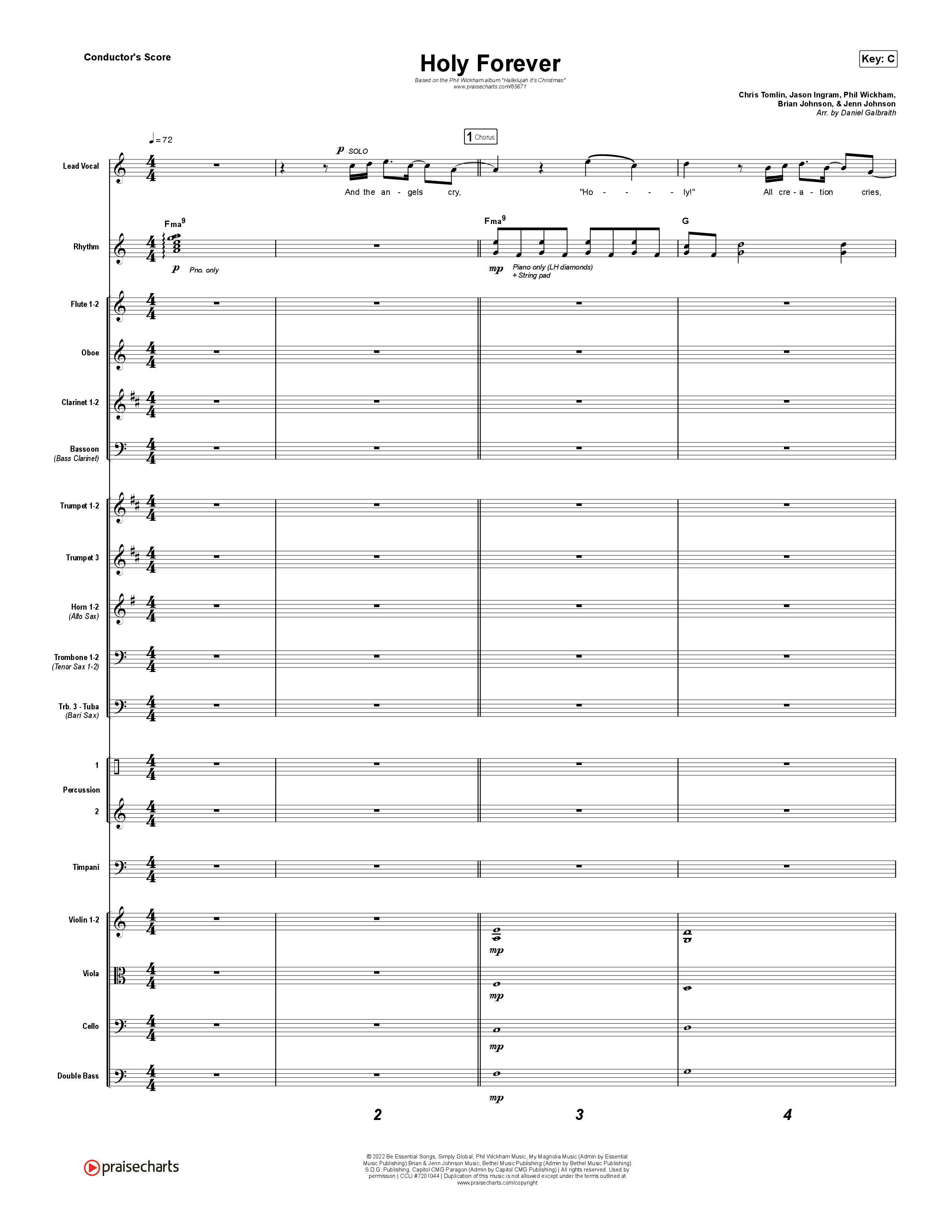 Holy Forever Conductor's Score (Phil Wickham)
