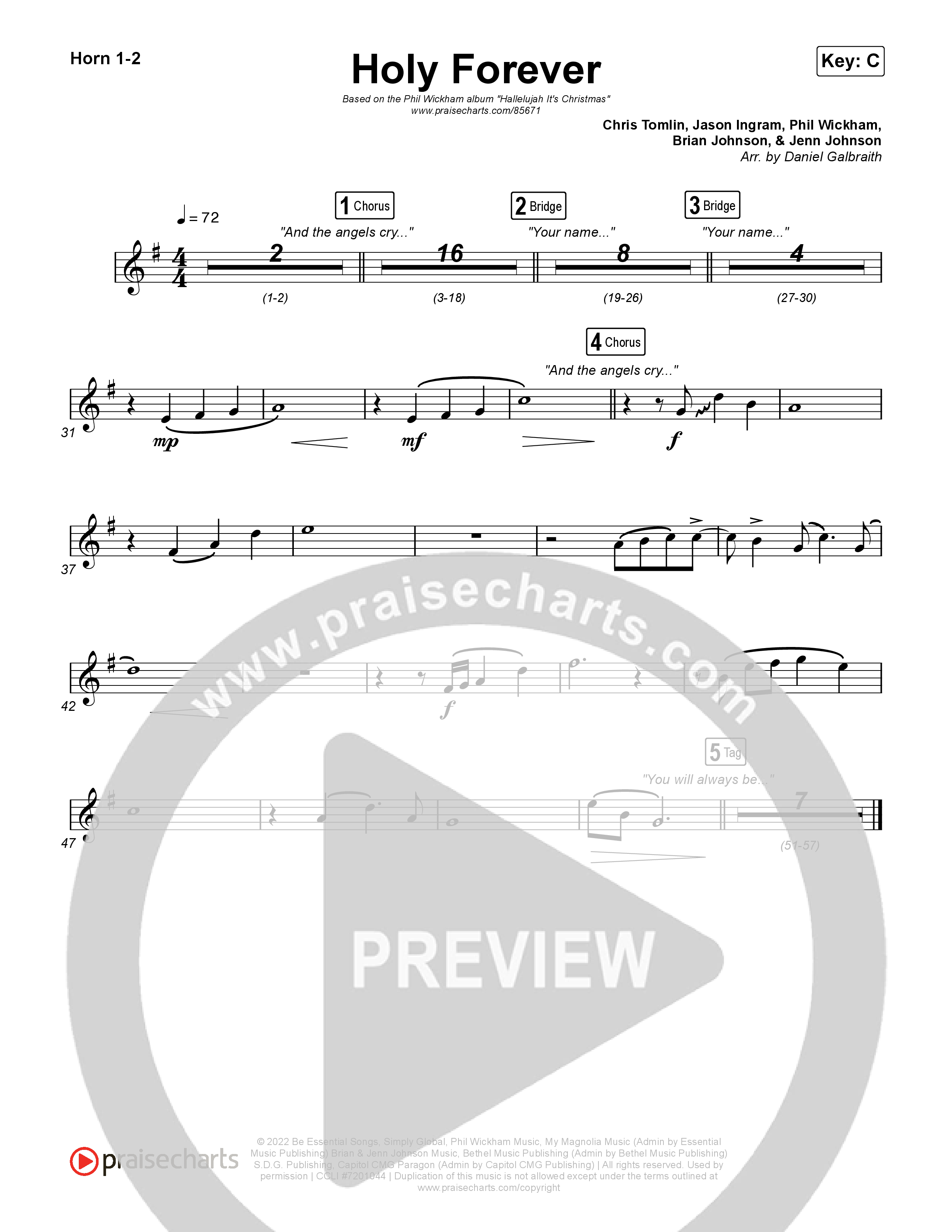 Holy Forever French Horn 1,2 (Phil Wickham)