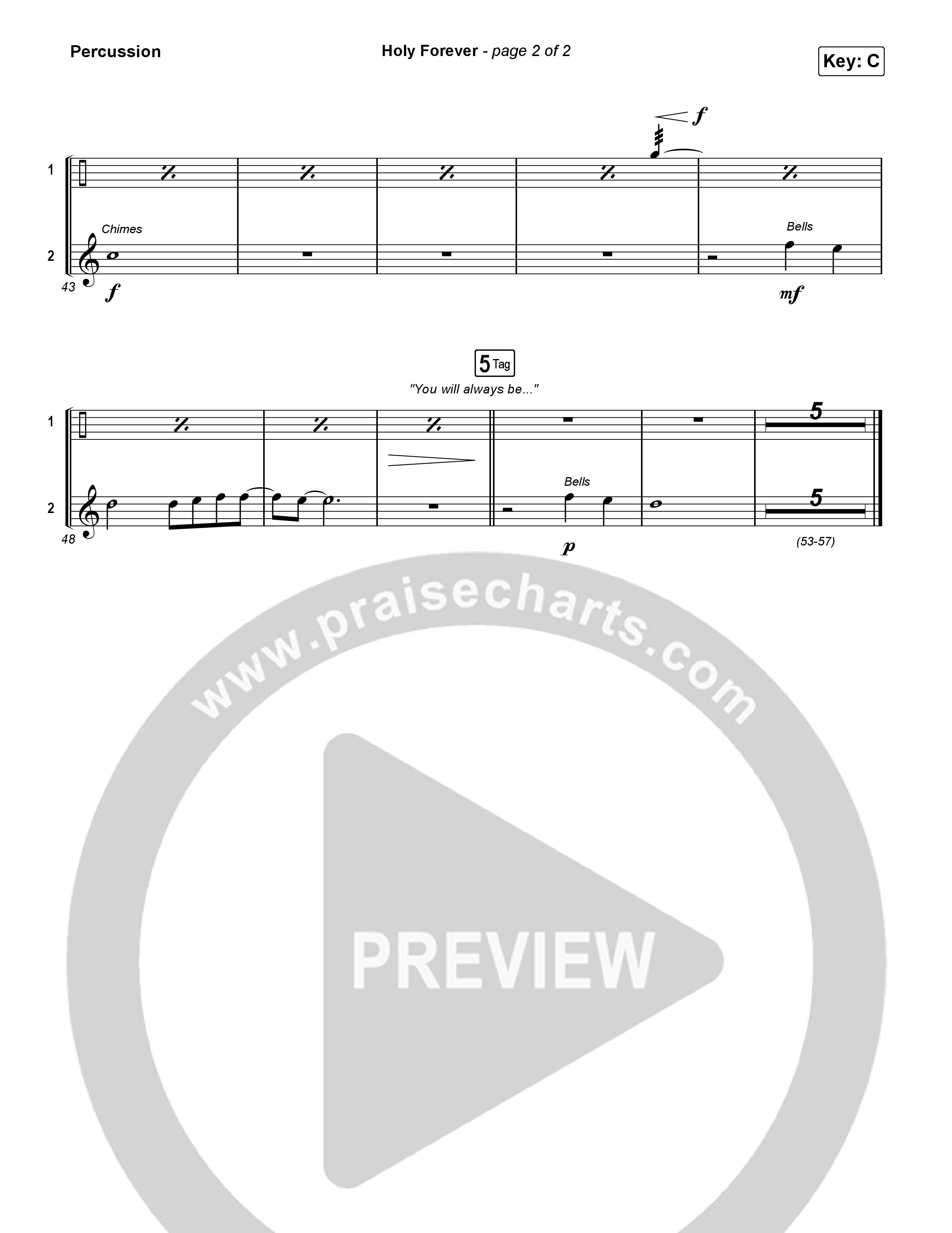 Holy Forever Percussion (Phil Wickham)