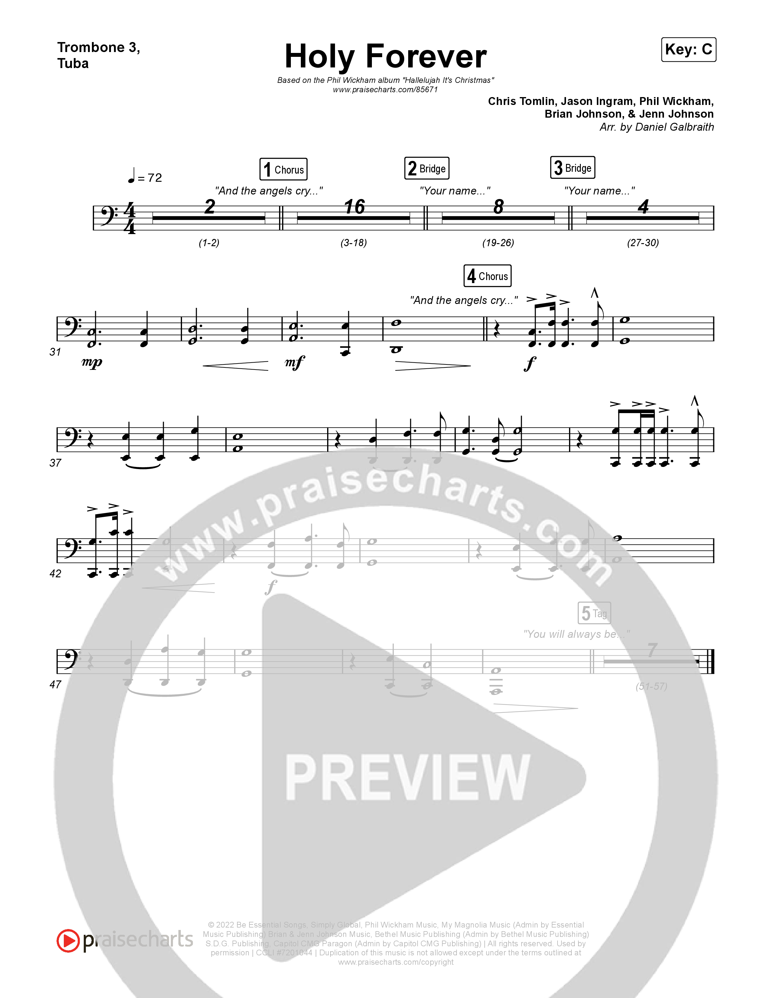 Holy Forever Trombone 3/Tuba (Phil Wickham)