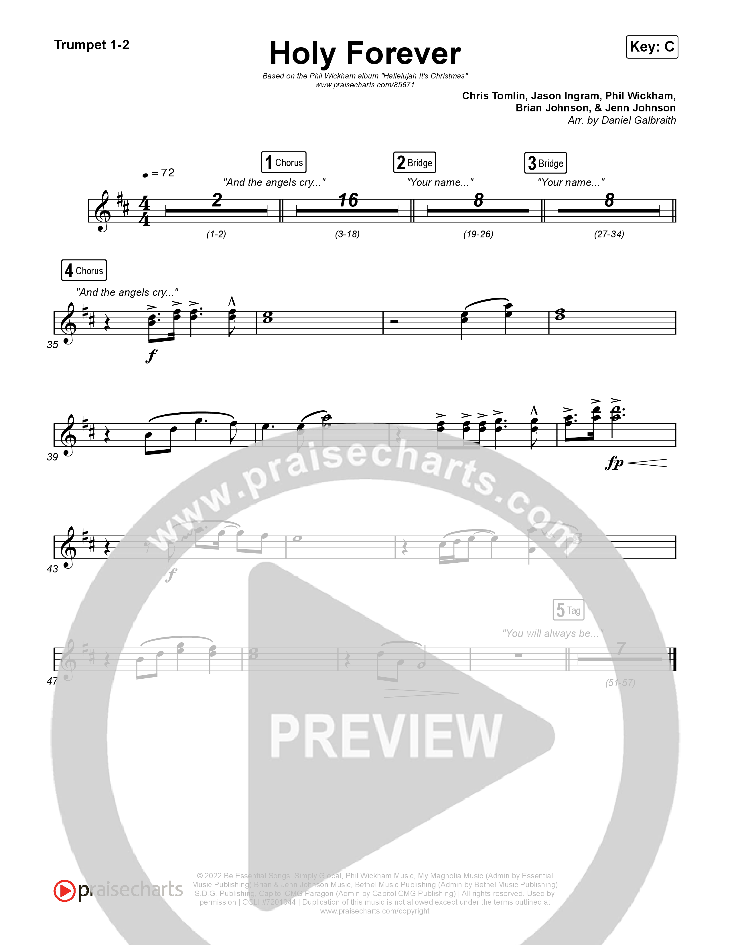 Holy Forever Trumpet 1,2 (Phil Wickham)