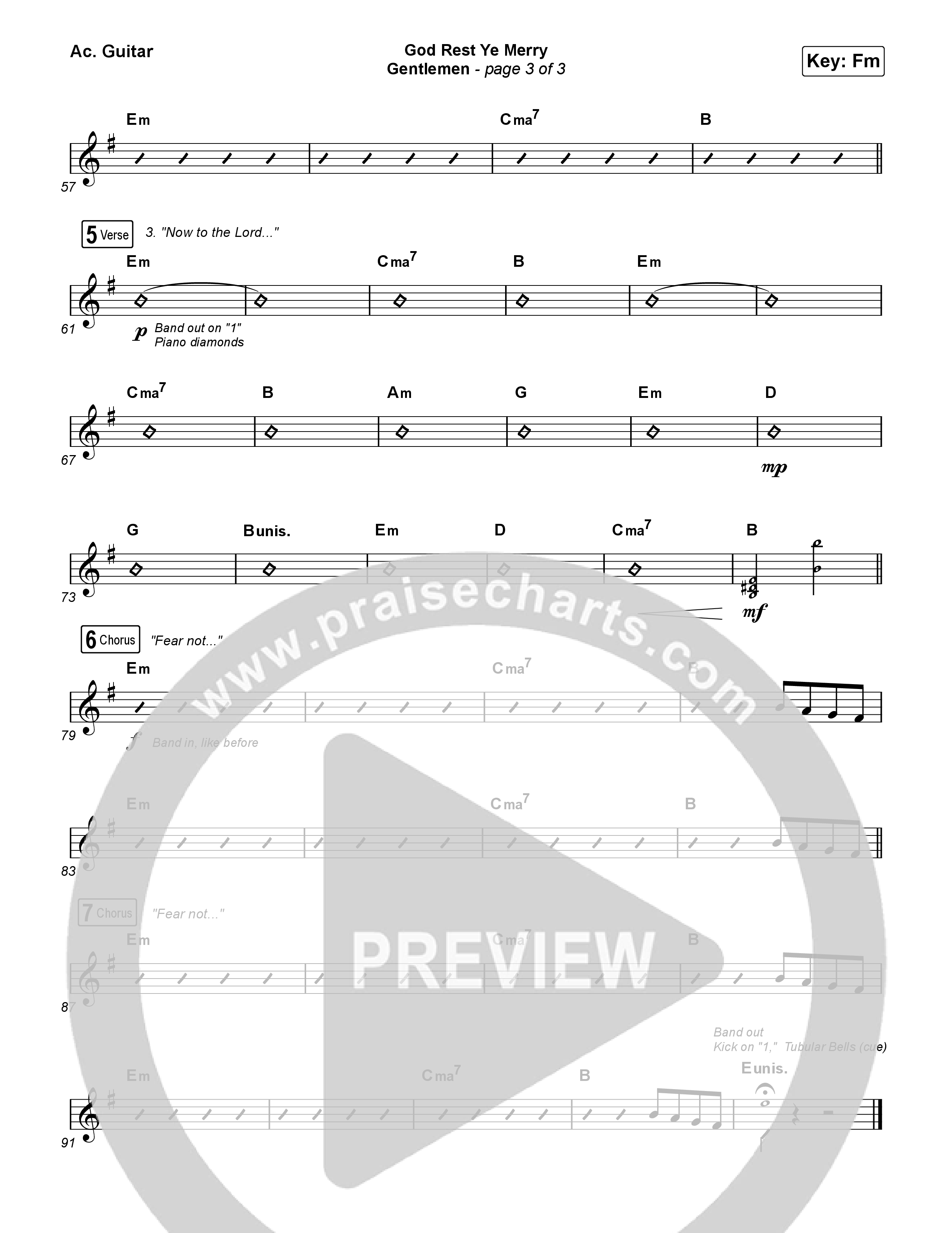 God Rest Ye Merry Gentlemen Acoustic Guitar (Phil Wickham)