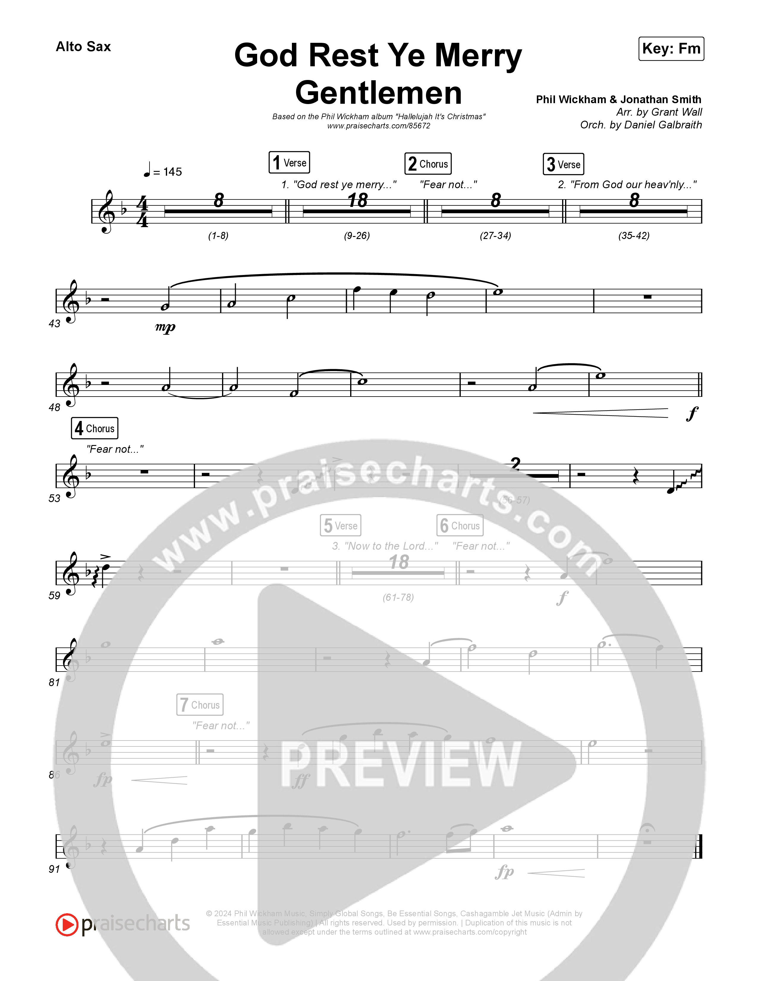 God Rest Ye Merry Gentlemen Sax Pack (Phil Wickham)