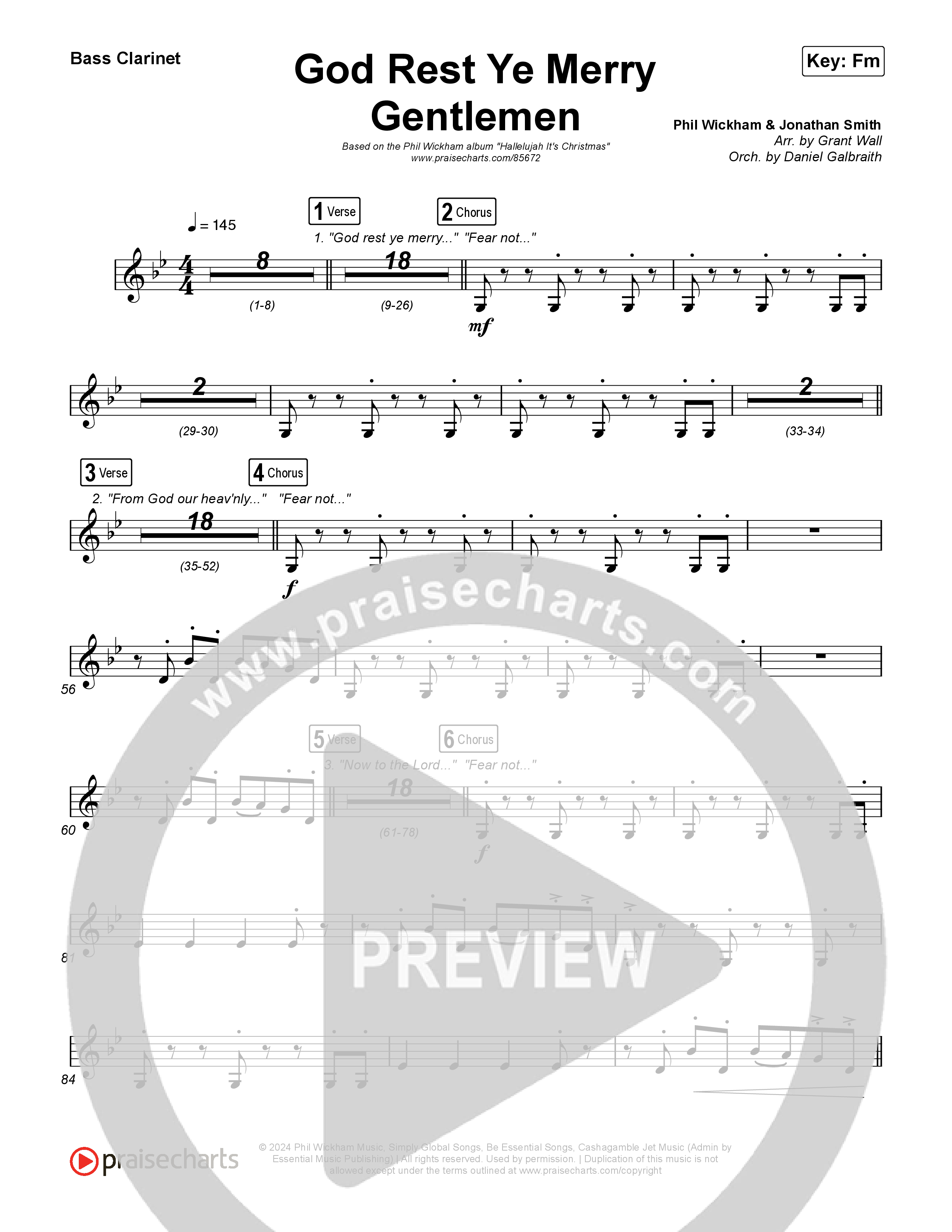 God Rest Ye Merry Gentlemen Clarinet 1,2 (Phil Wickham)