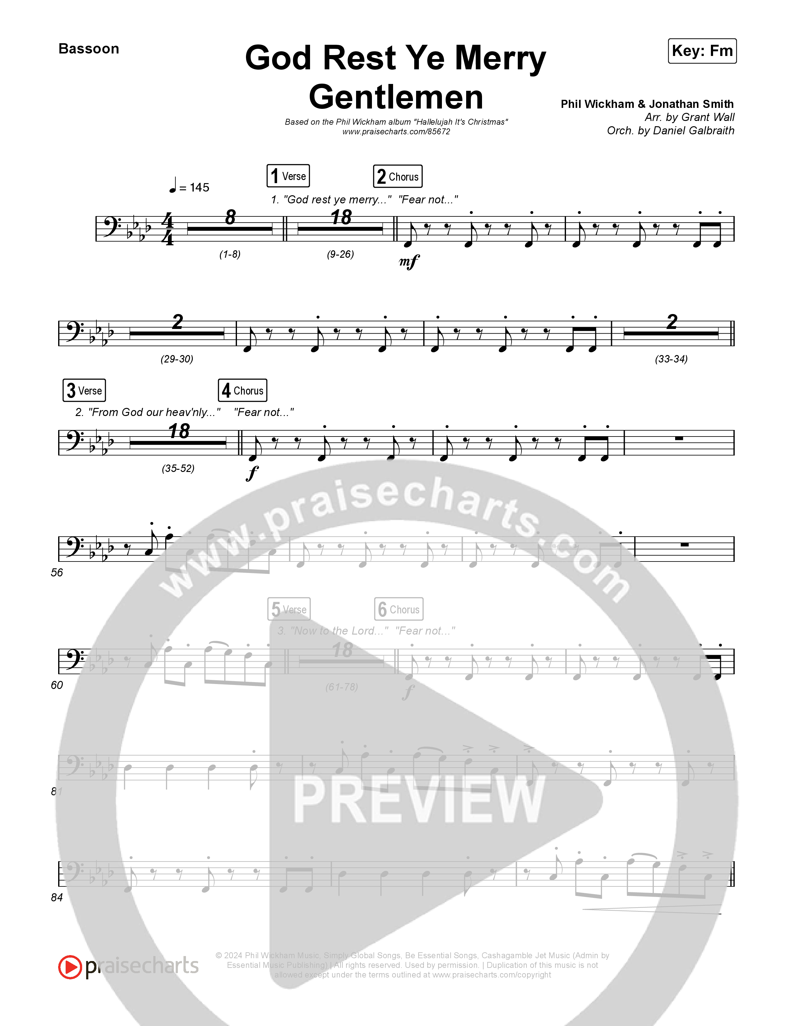 God Rest Ye Merry Gentlemen Bassoon (Phil Wickham)