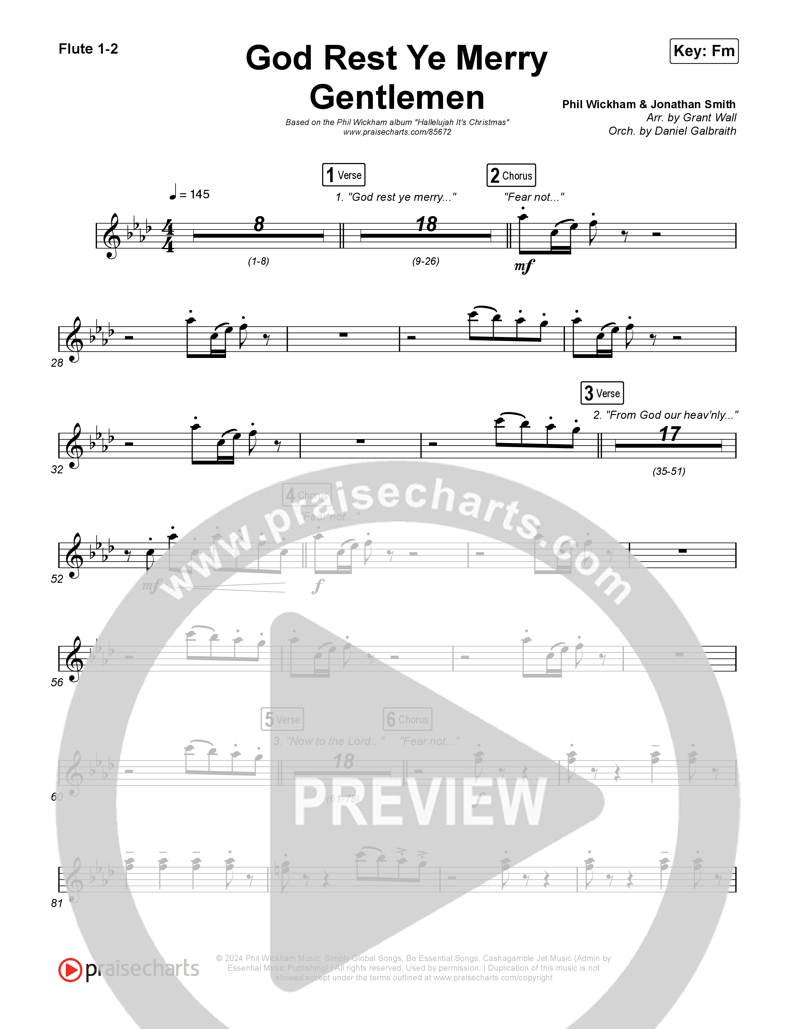 God Rest Ye Merry Gentlemen Flute 1,2 (Phil Wickham)