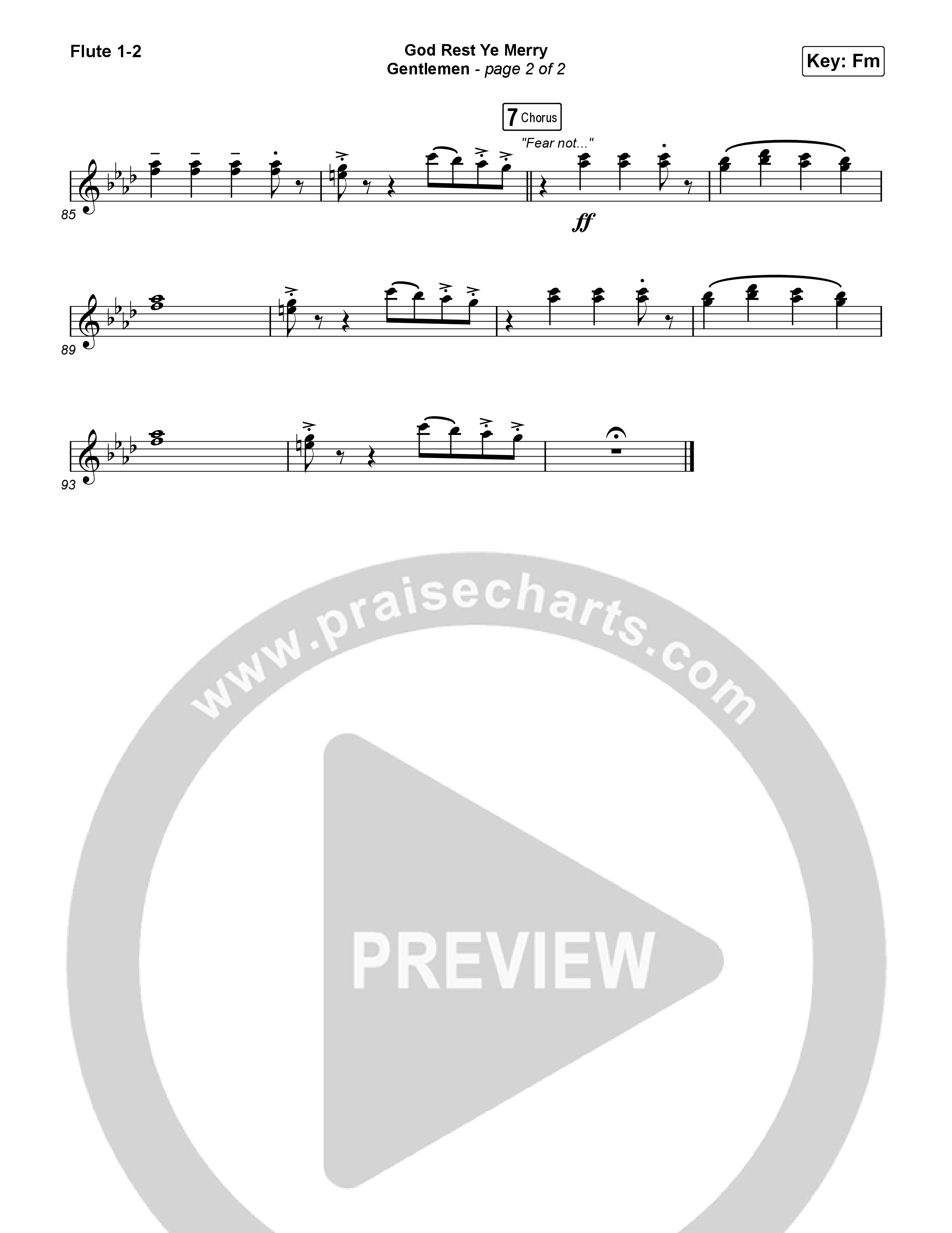 God Rest Ye Merry Gentlemen Flute 1,2 (Phil Wickham)