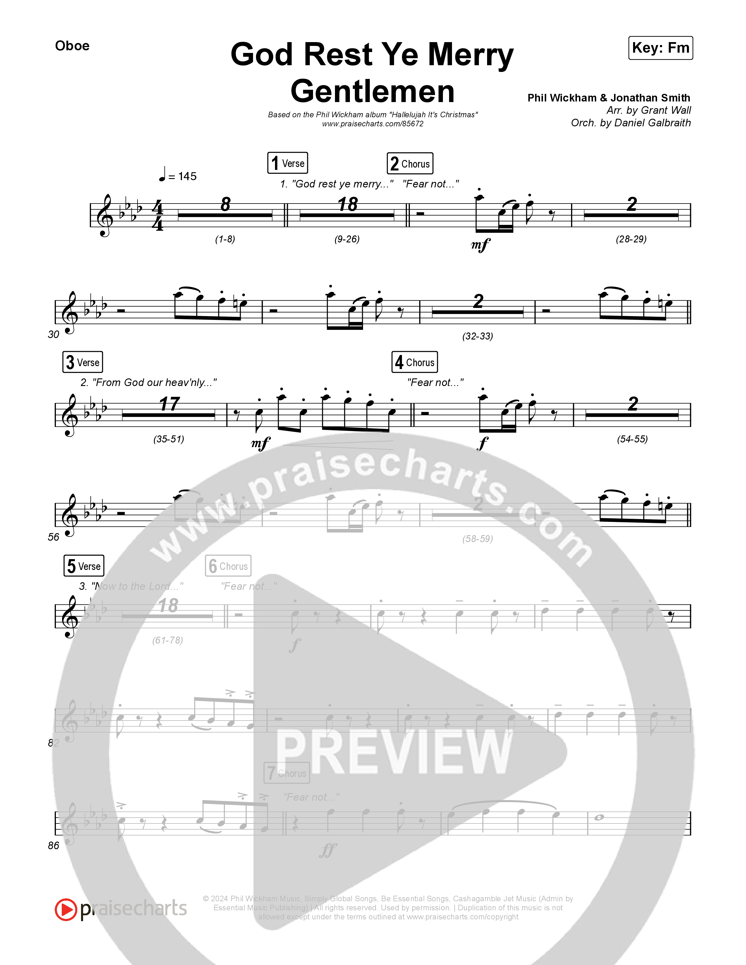 God Rest Ye Merry Gentlemen Oboe (Phil Wickham)