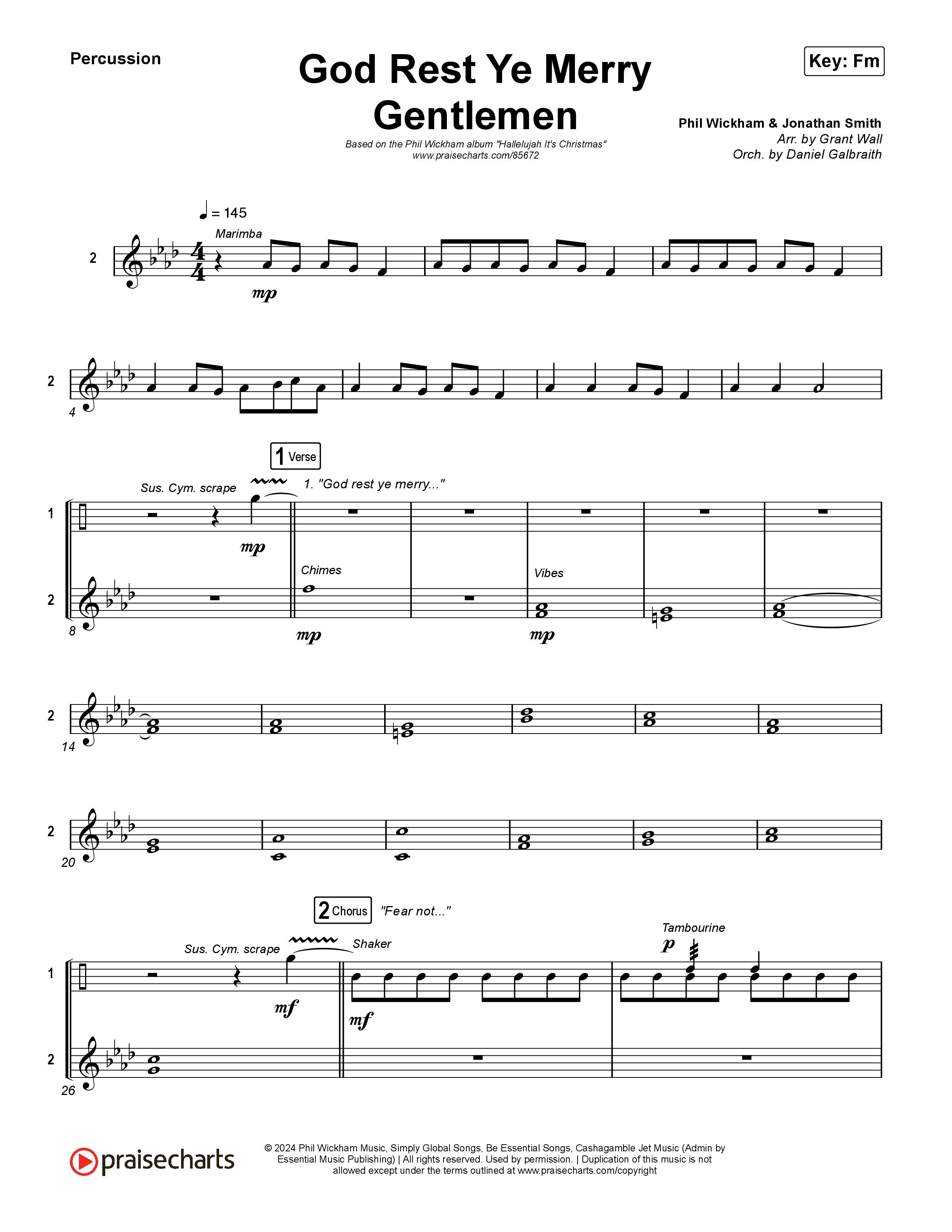 God Rest Ye Merry Gentlemen Percussion (Phil Wickham)