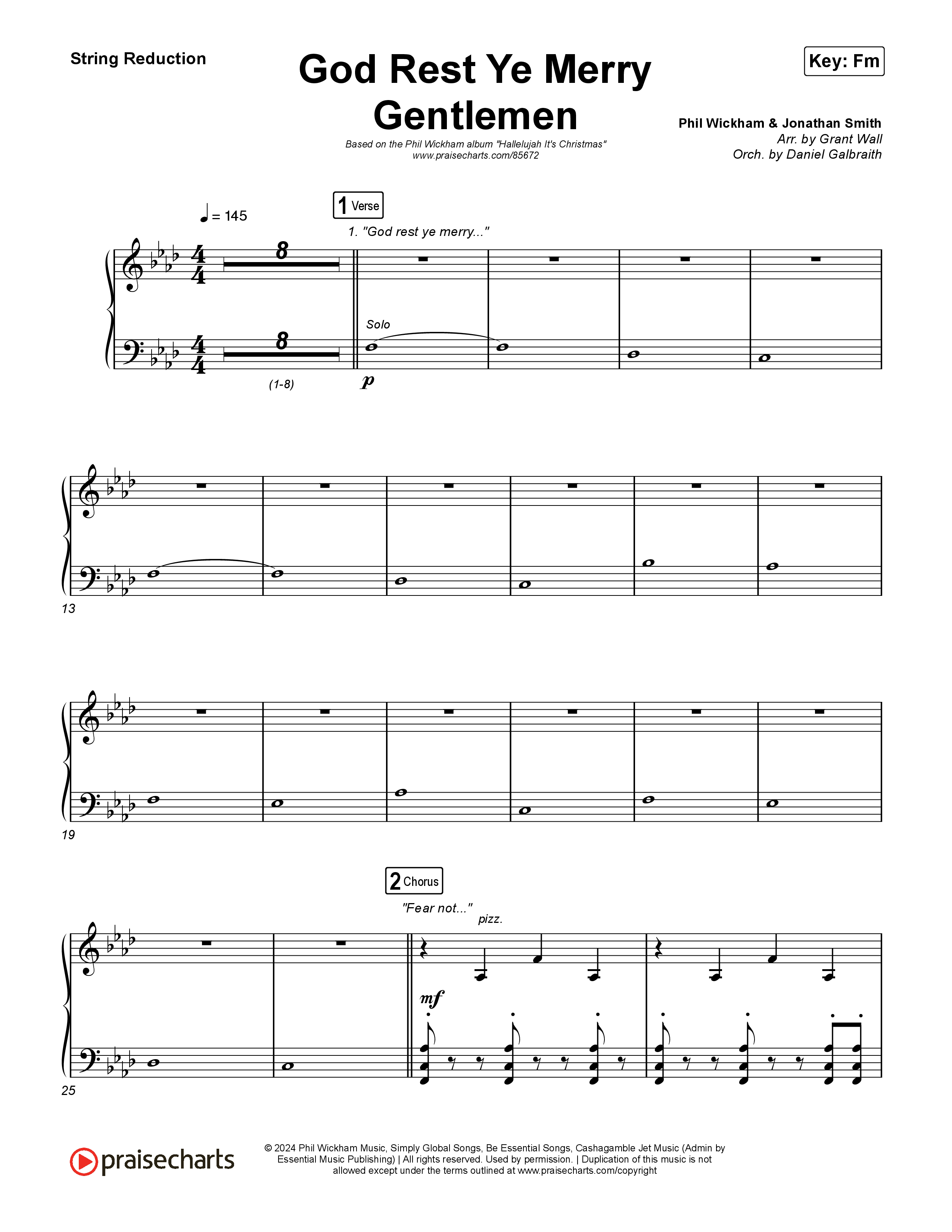 God Rest Ye Merry Gentlemen String Reduction (Phil Wickham)