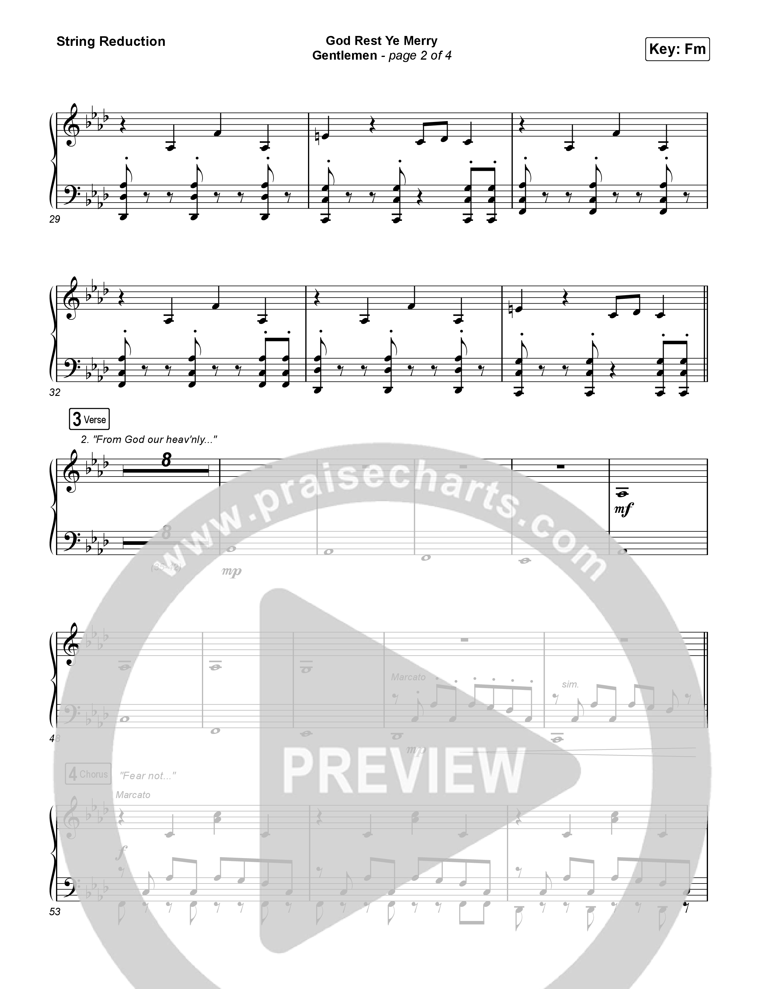 God Rest Ye Merry Gentlemen String Reduction (Phil Wickham)