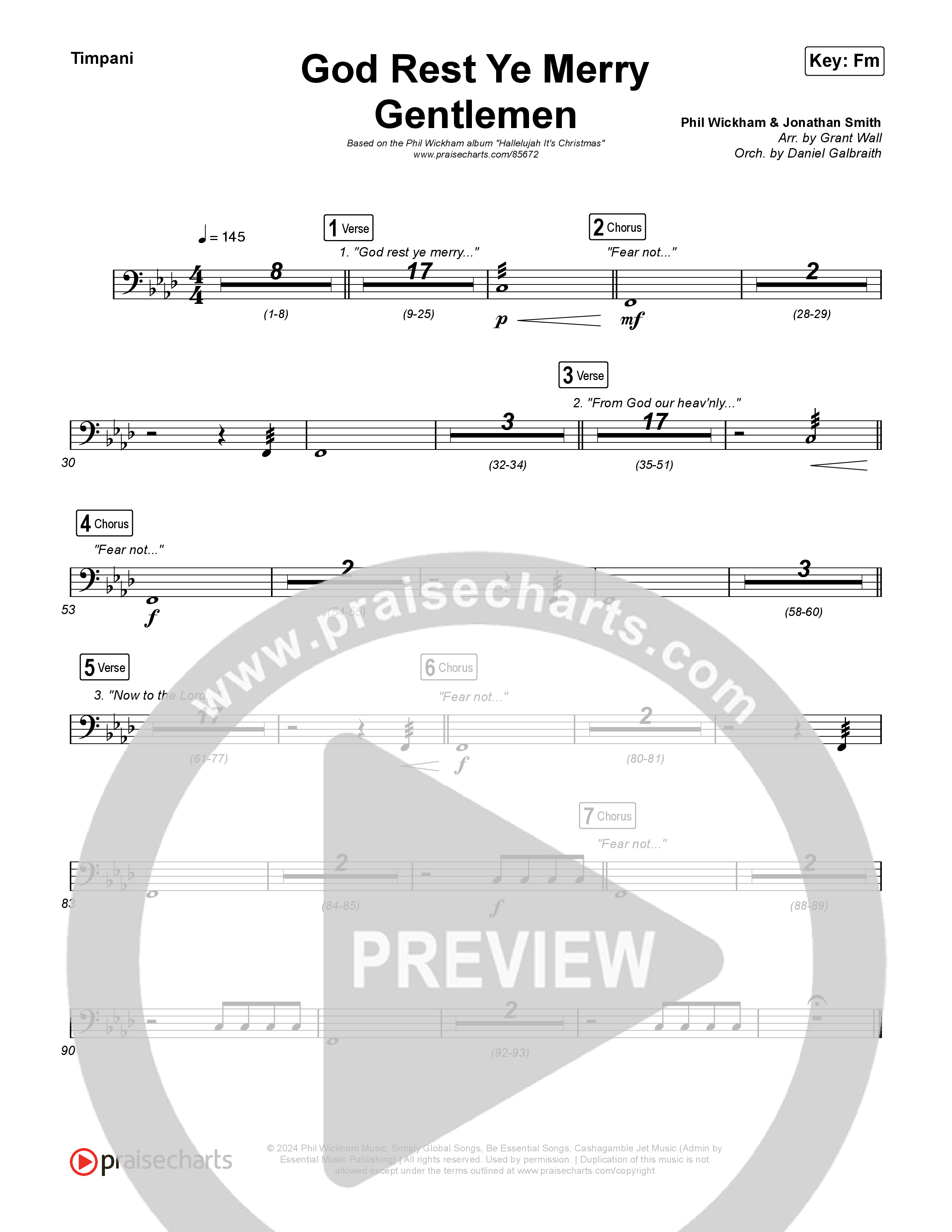God Rest Ye Merry Gentlemen Timpani (Phil Wickham)