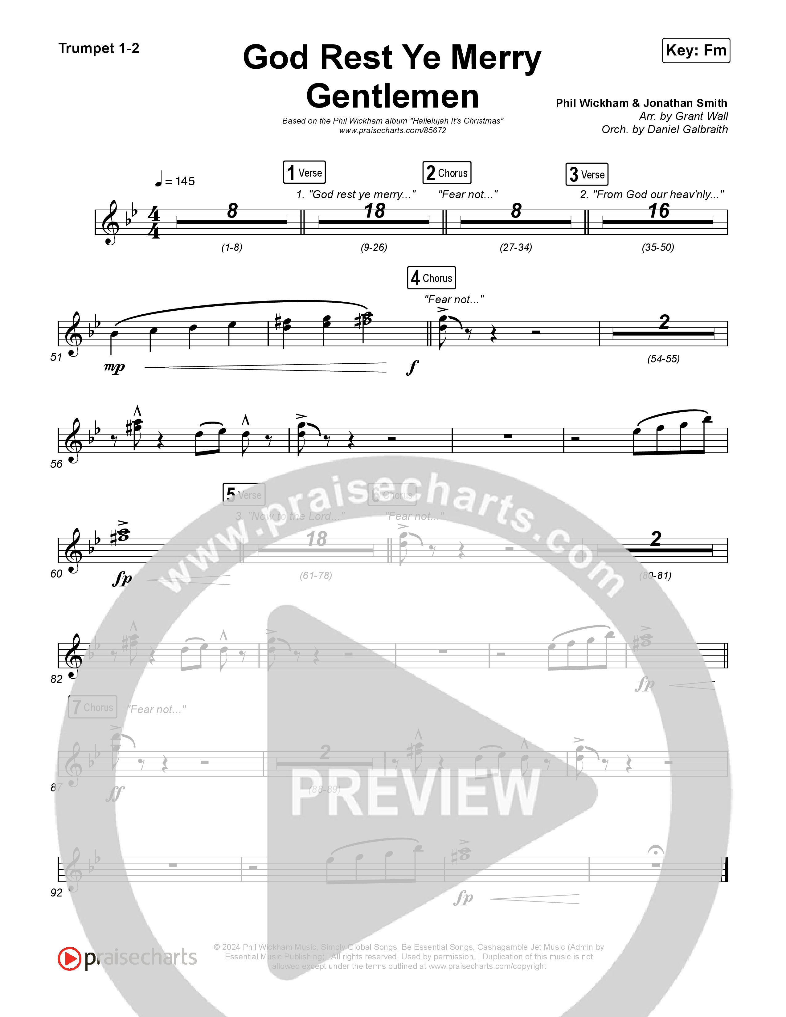 God Rest Ye Merry Gentlemen Trumpet 1,2 (Phil Wickham)