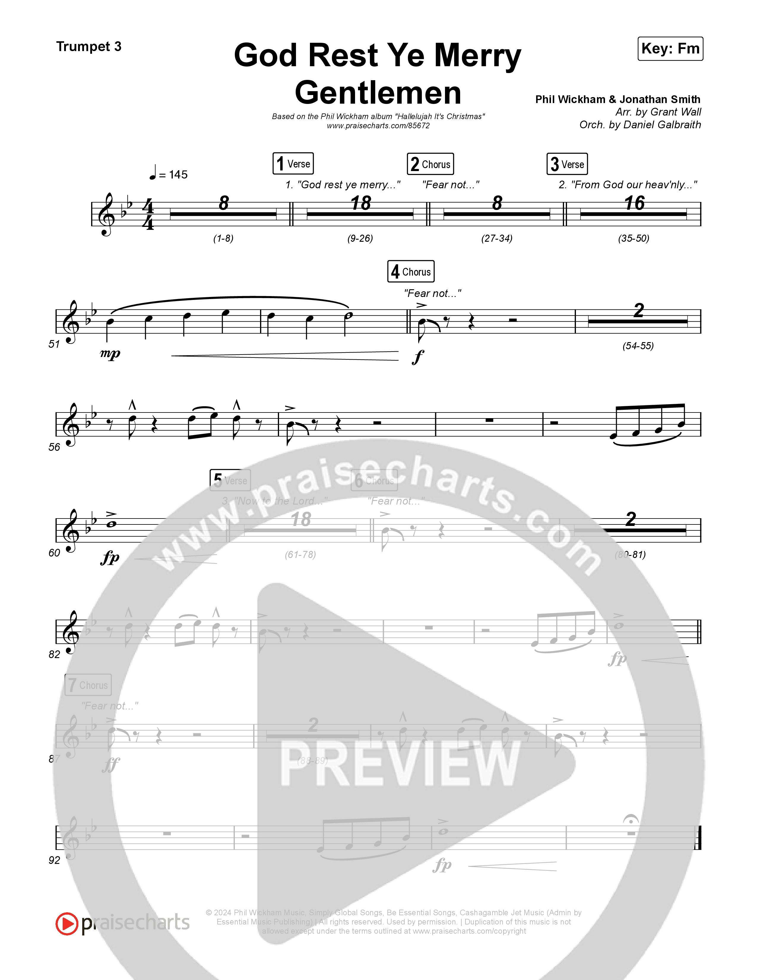 God Rest Ye Merry Gentlemen Trumpet 3 (Phil Wickham)