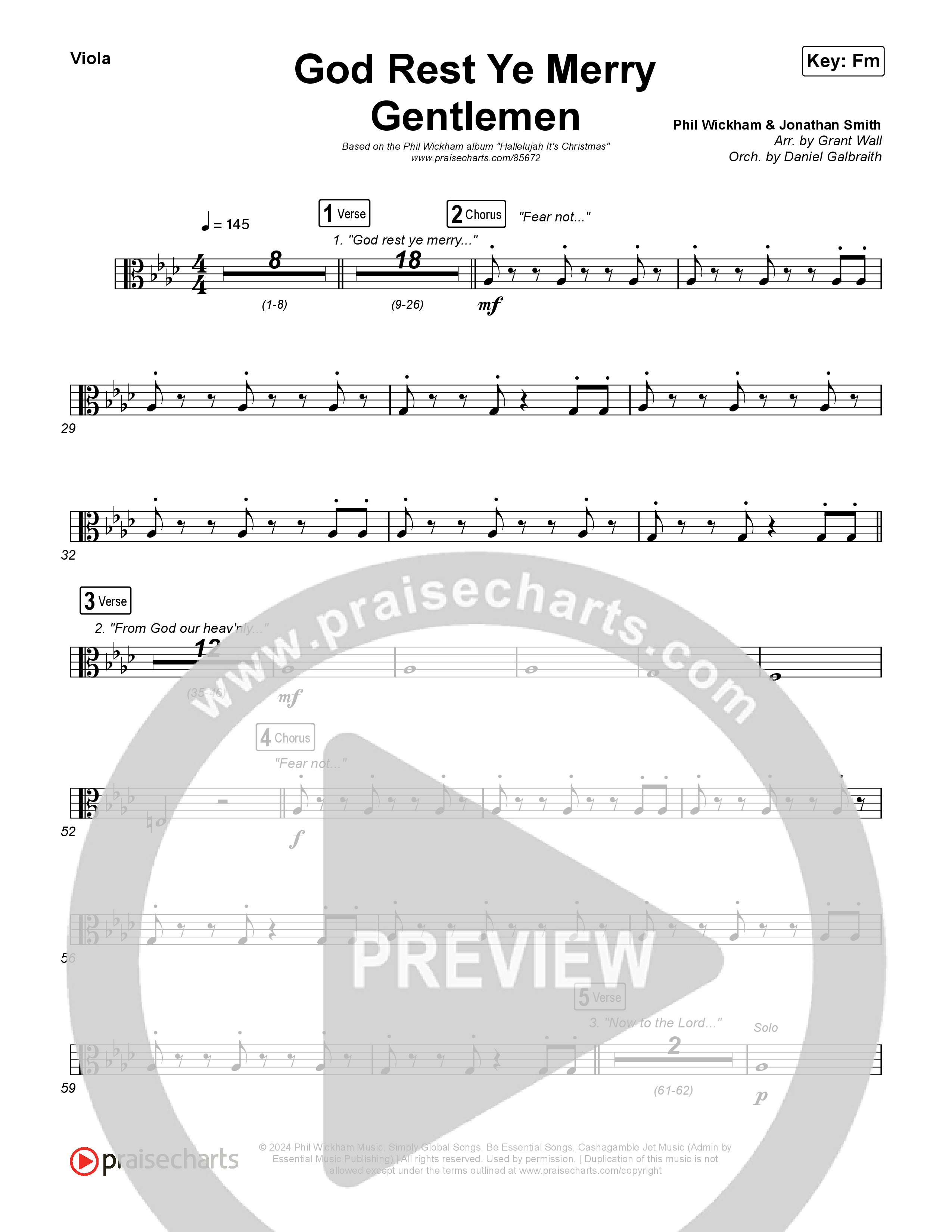 God Rest Ye Merry Gentlemen String Pack (Phil Wickham)