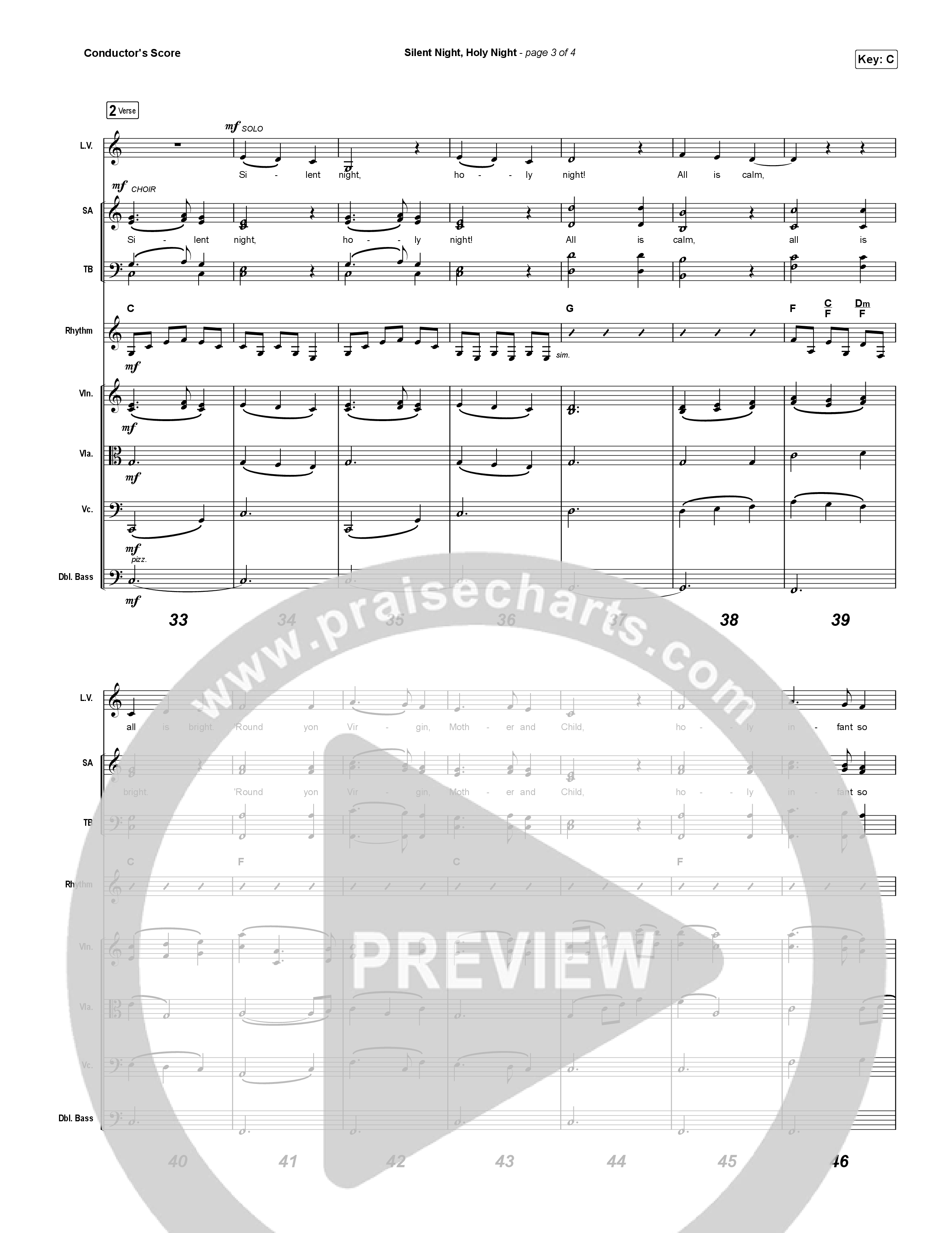 Silent Night Holy Night Conductor's Score (Phil Wickham)