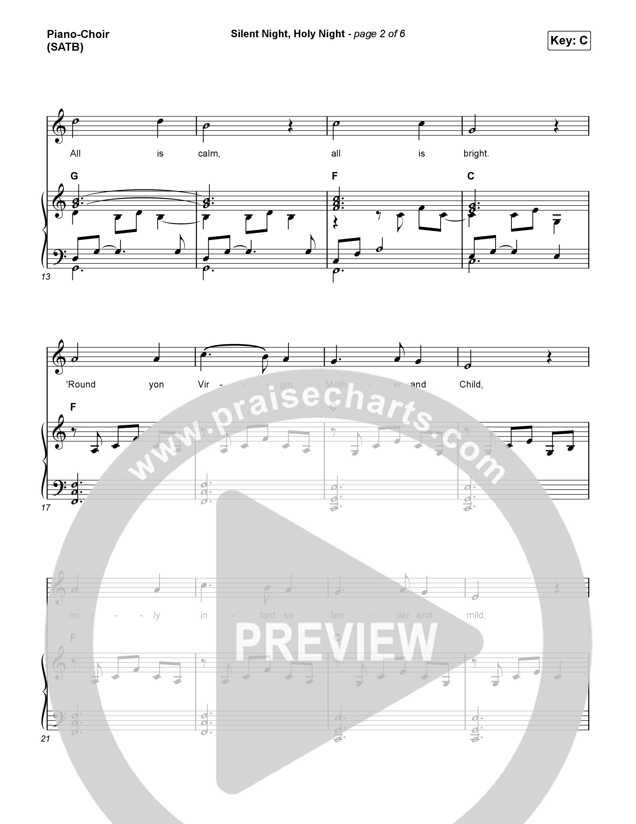 Silent Night Holy Night Piano/Vocal Pack (Phil Wickham)