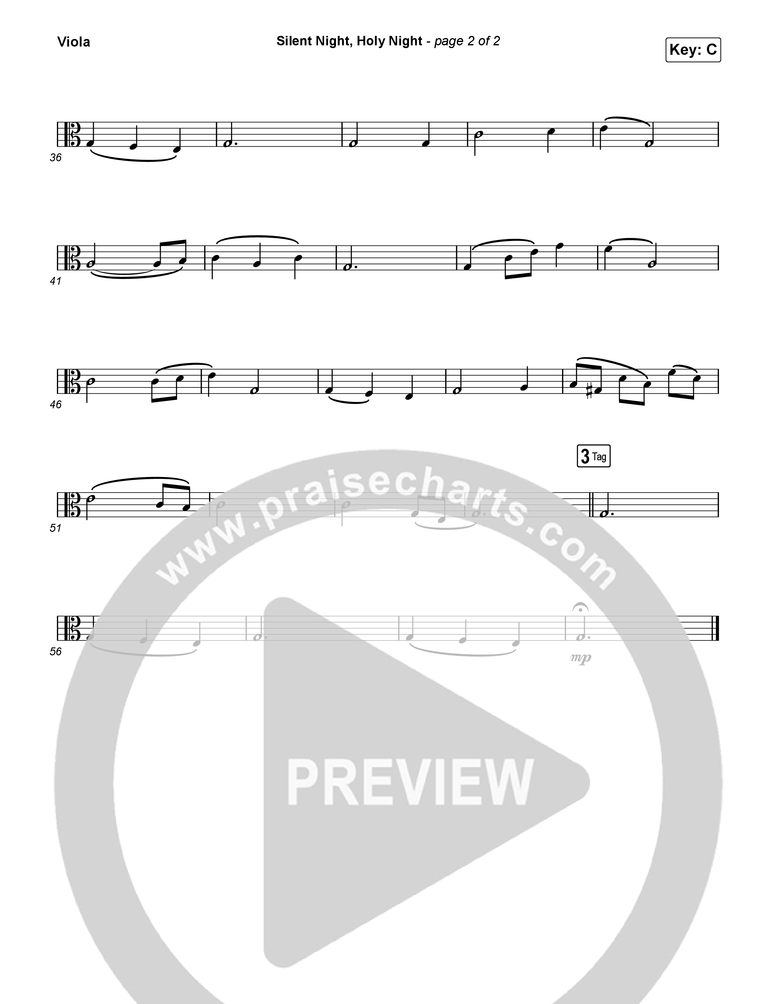 Silent Night Holy Night Viola (Phil Wickham)