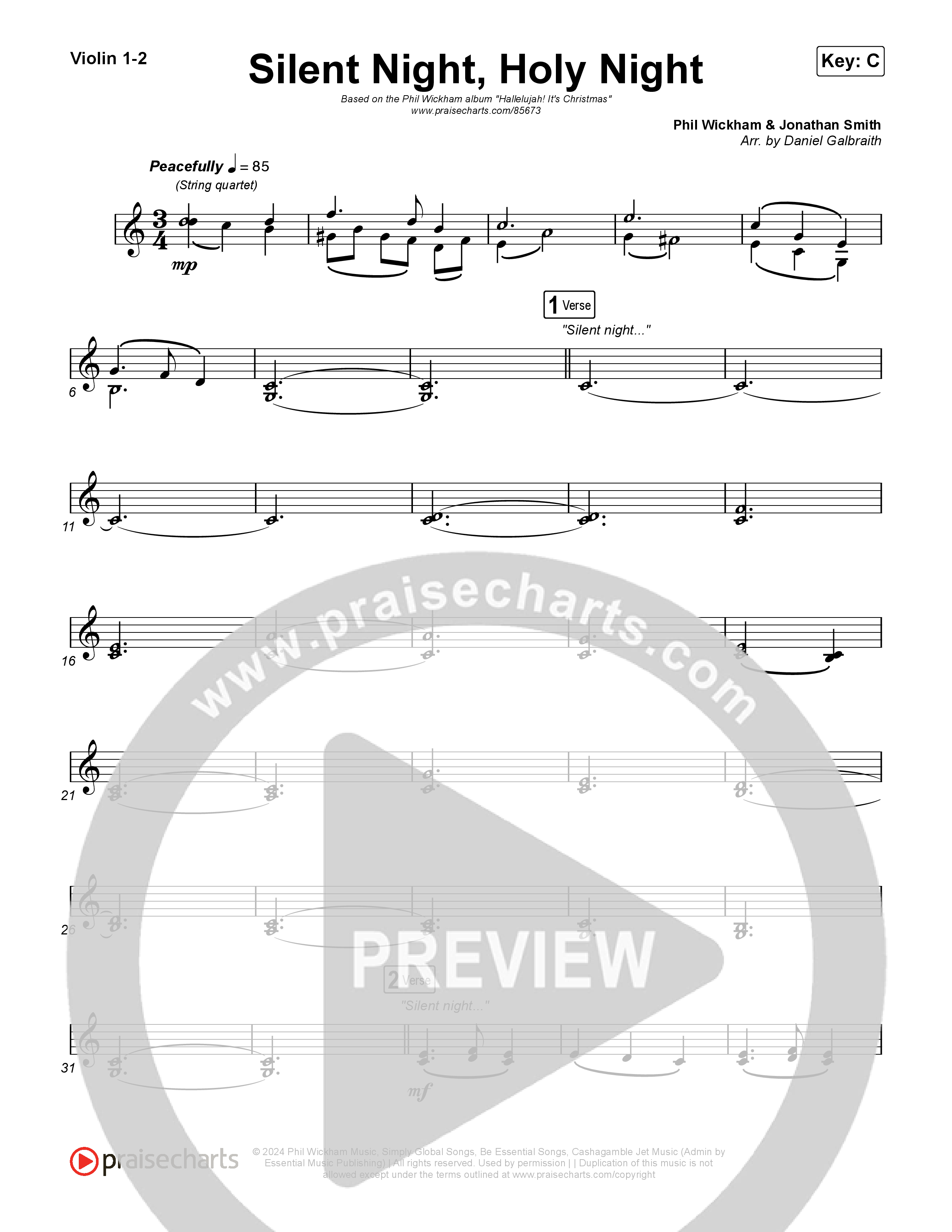 Silent Night Holy Night String Pack (Phil Wickham)