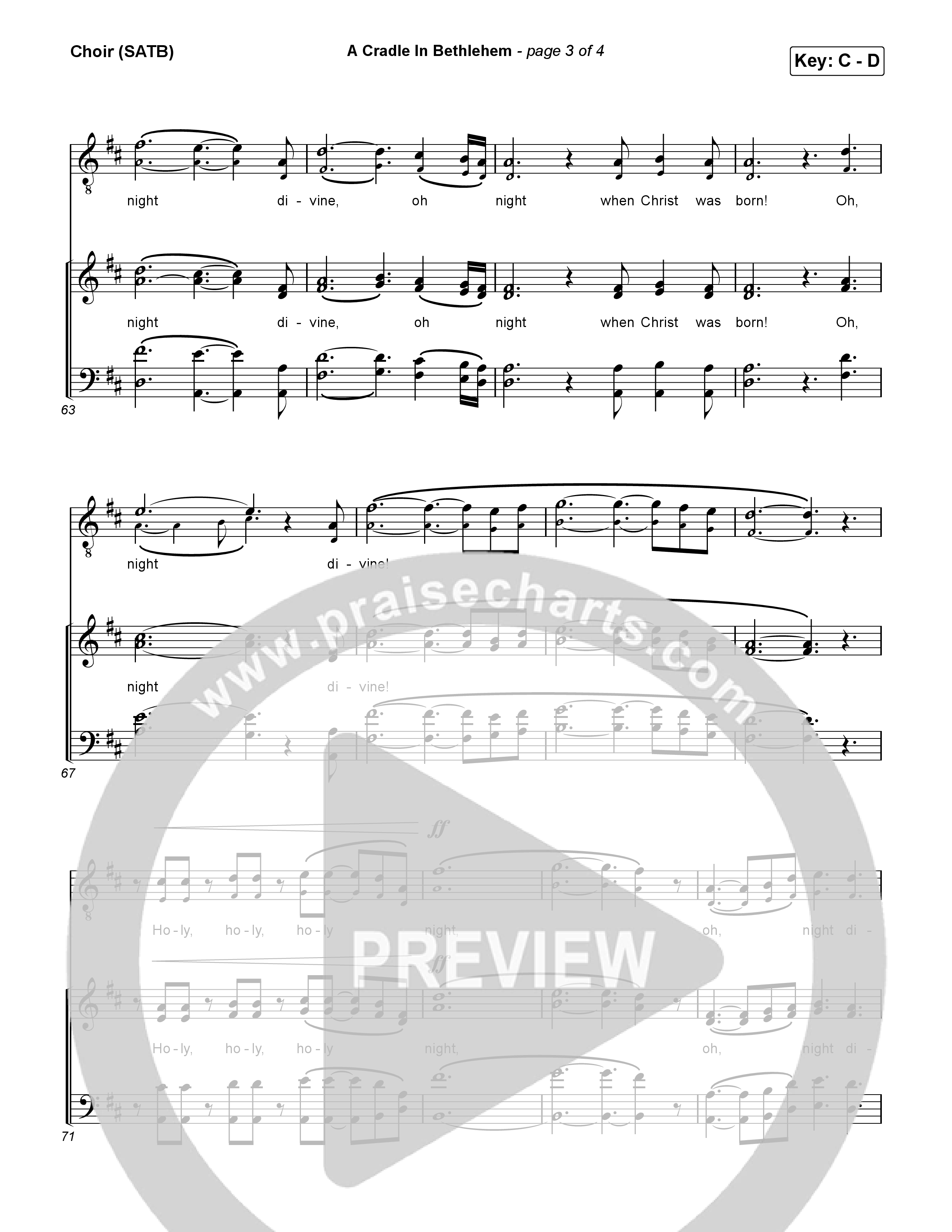 A Cradle In Bethlehem Choir Sheet (SATB) (Phil Wickham / Evan Wickham)