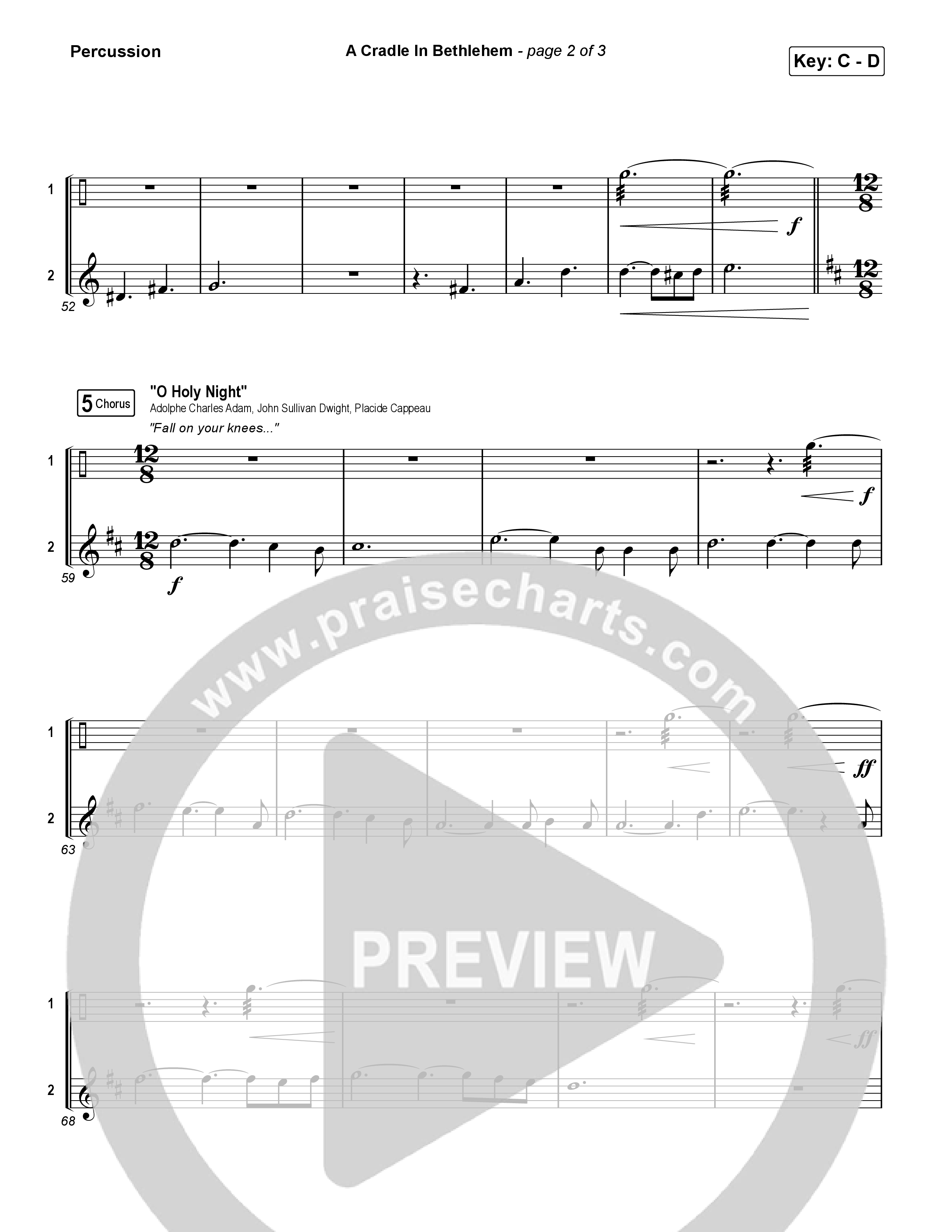 A Cradle In Bethlehem Percussion (Phil Wickham / Evan Wickham)