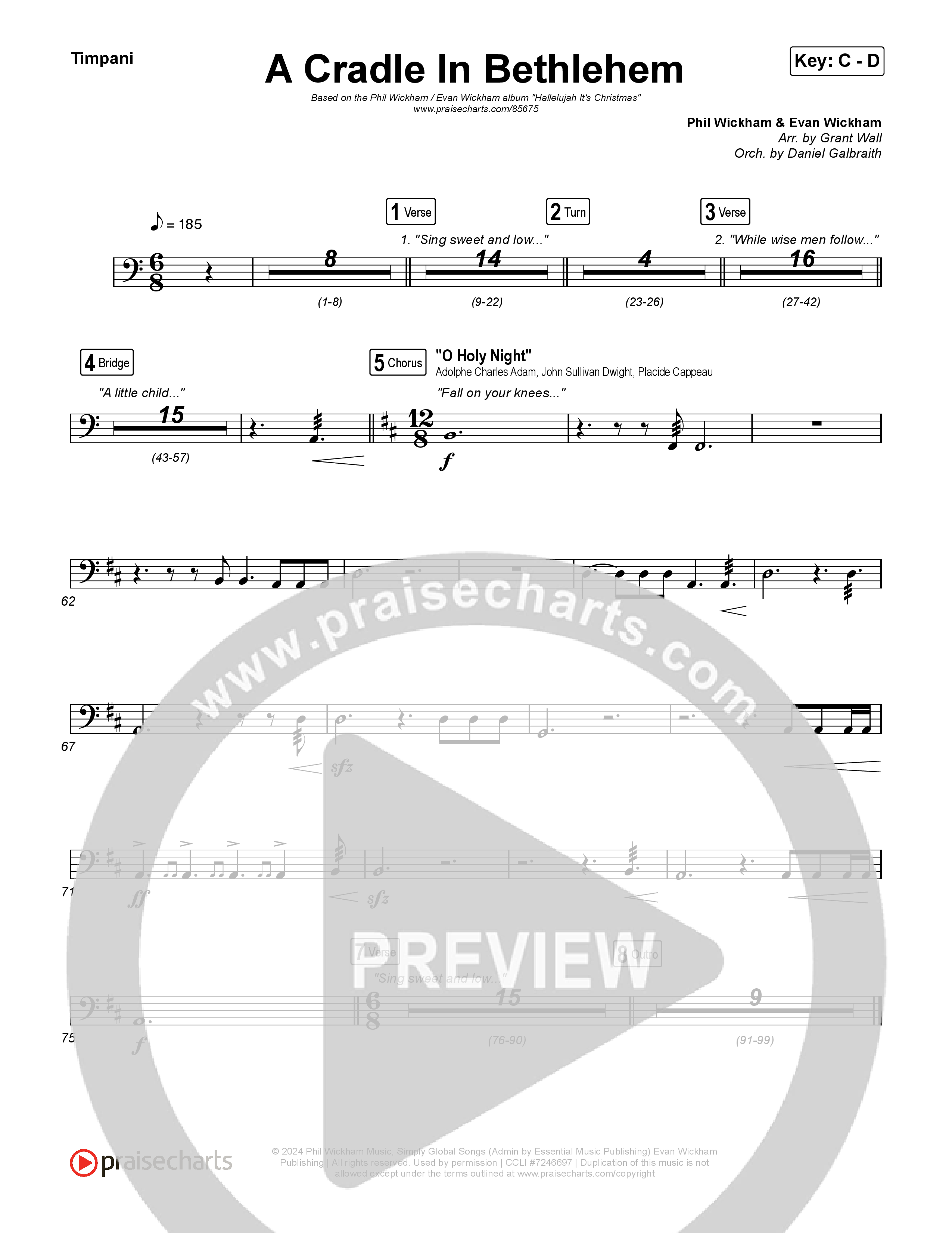 A Cradle In Bethlehem Timpani (Phil Wickham / Evan Wickham)