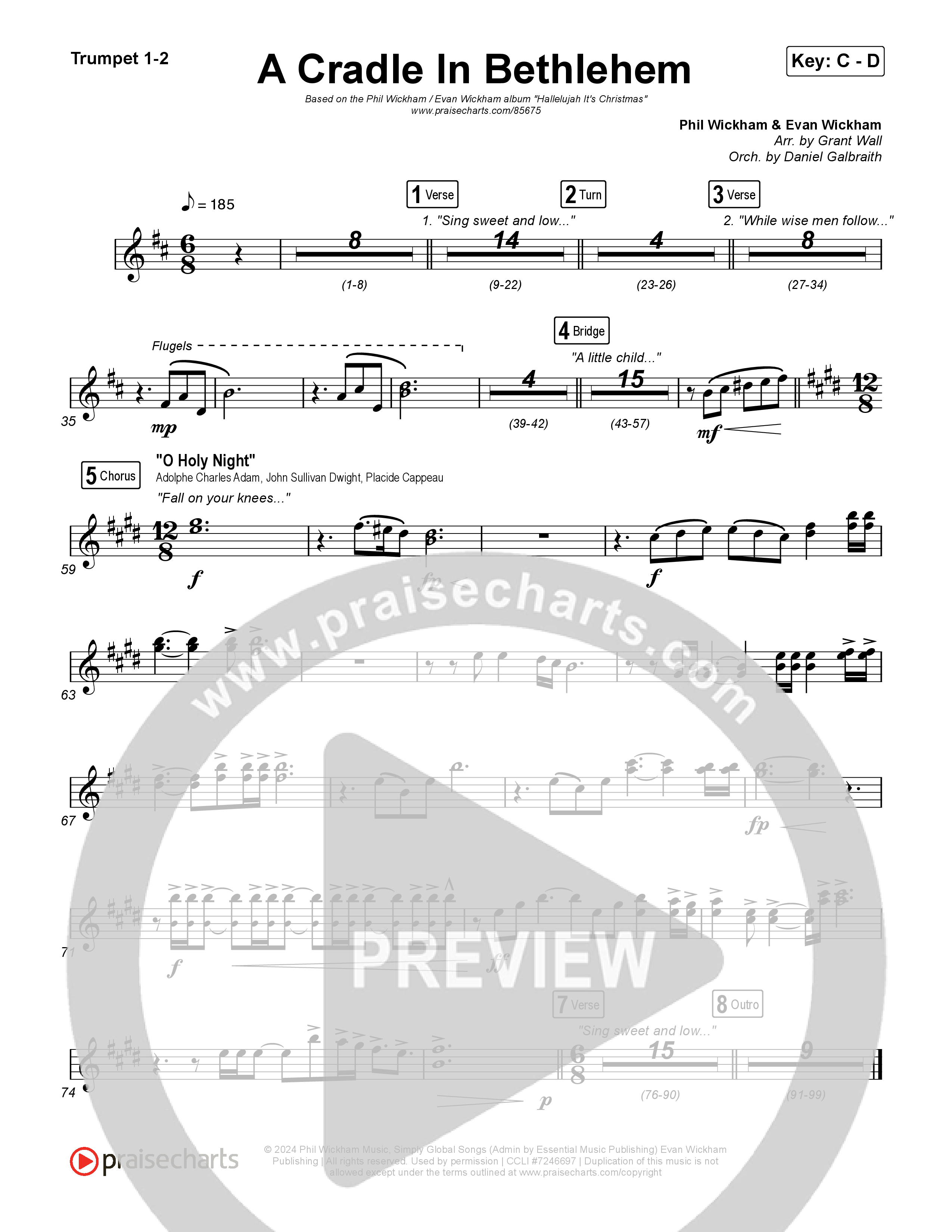 A Cradle In Bethlehem Trumpet 1,2 (Phil Wickham / Evan Wickham)