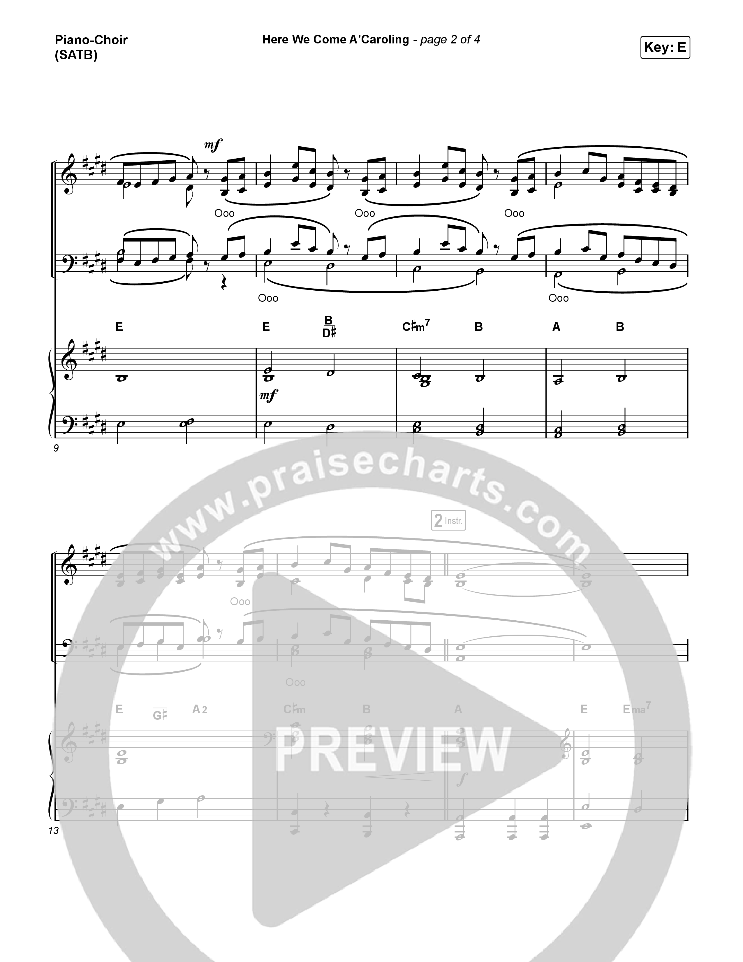 Here We Come A'Caroling Piano/Vocal Pack (Phil Wickham)